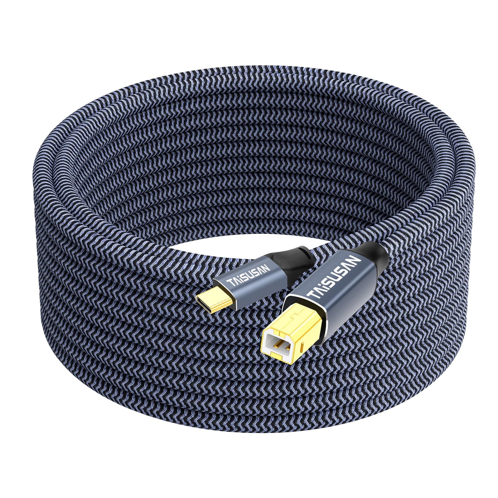 USB C Printer Cable 15ft, Compatible With Keyboard, MacBook Pro/Air, Printers and Scanners - USB B to C MIDI Cable