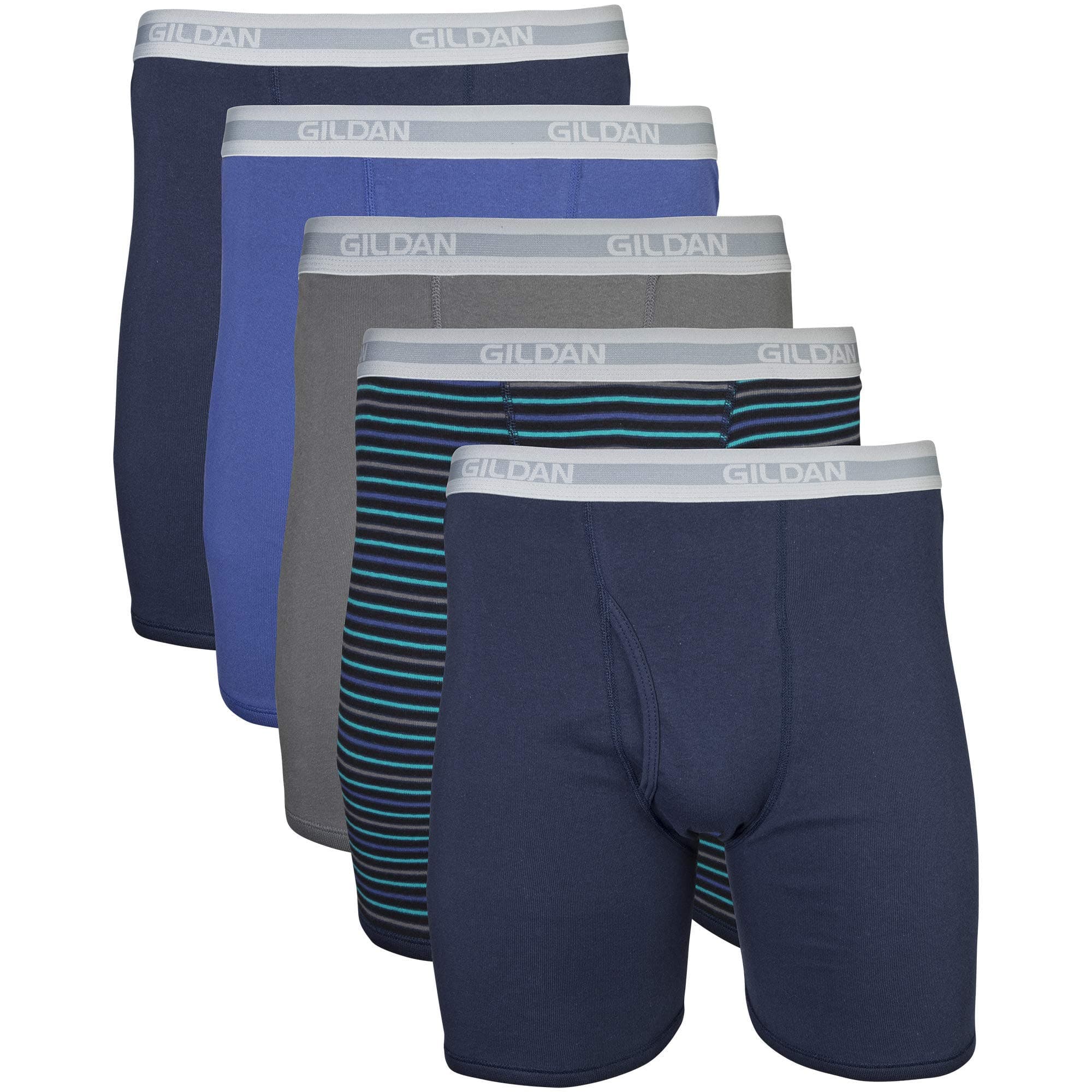 Men's Men's Regular Leg Boxer Briefs, Multipack Boxer Briefs (pack of 5)
