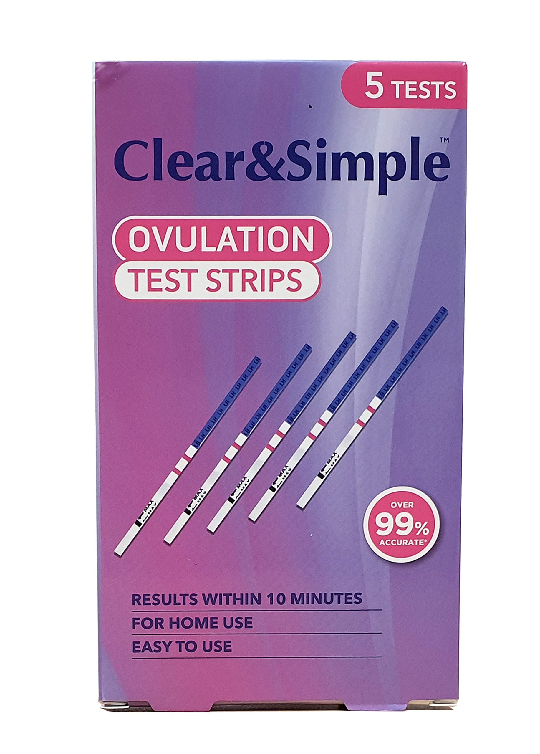 Clear & Simple LH Ovulation 5 Test Strips