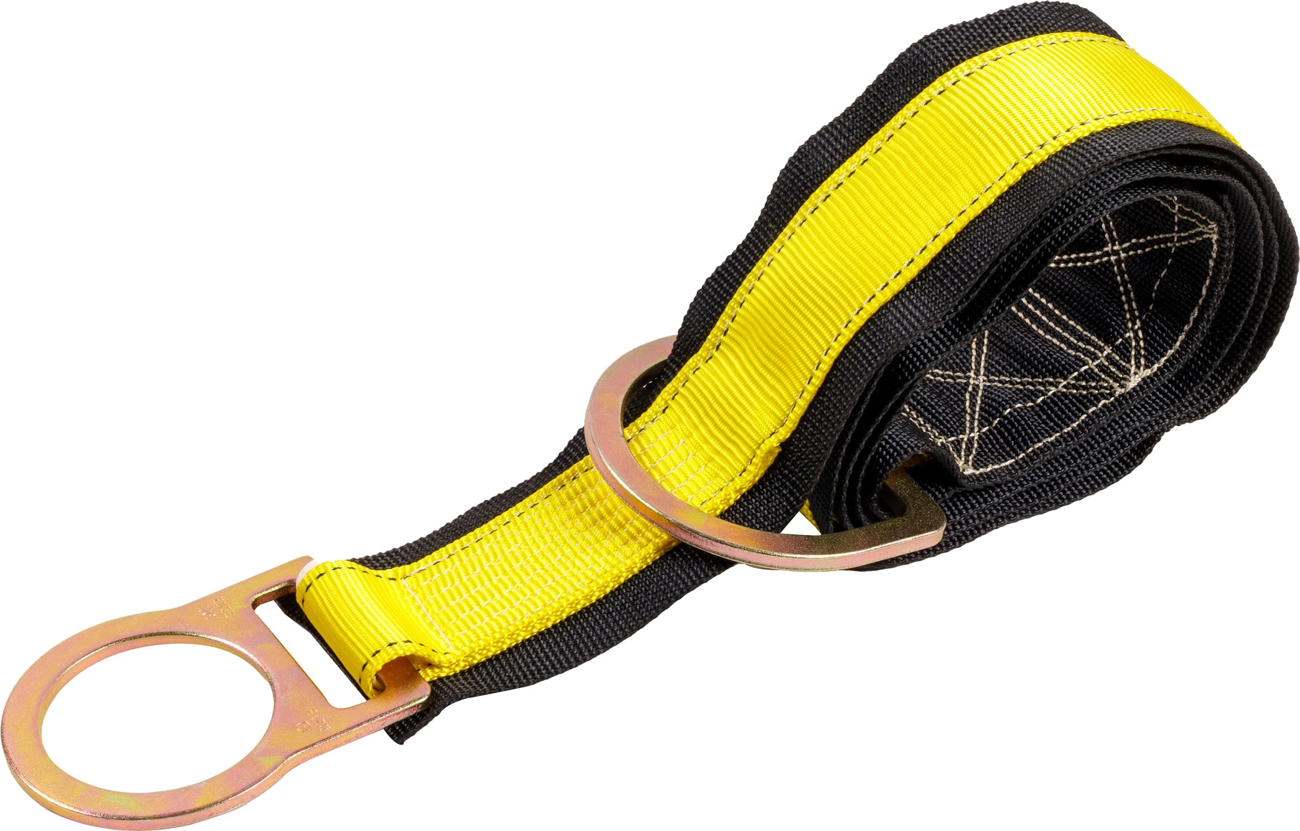 Palmer SafetyFall Protection Safety 3' Cross Arm Strap I 3” Wide Pass-through with Large D-Ring and Small D-Ring I ANSI OSHA Anchorage Sling Compliant Fall Arrest System