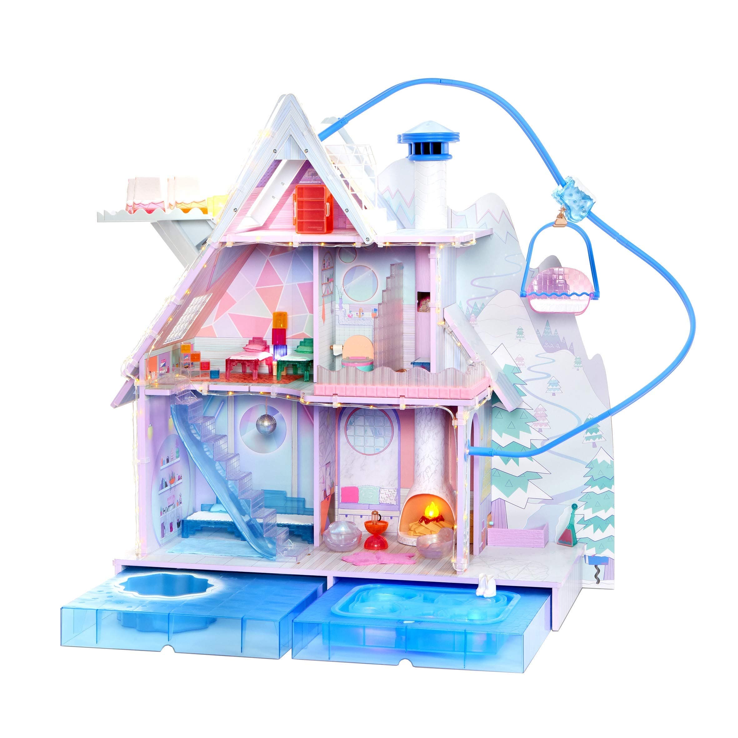 L.O.L. Surprise Winter Disco Chalet Doll House, Multi-Colour, MGA-562207