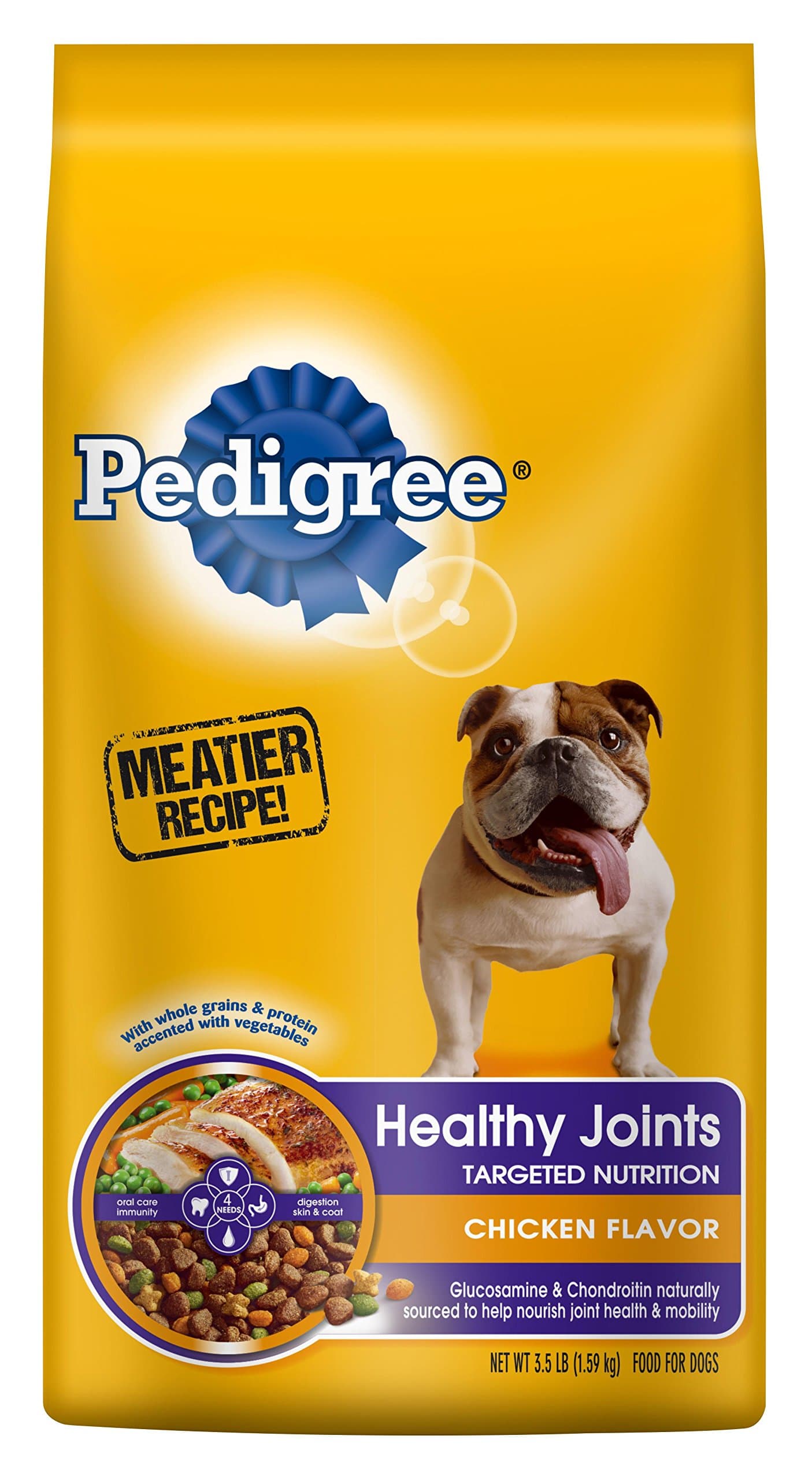 Pedigree Healthy Joints Chicken Flavor Dog Food 3.5 Pounds, Pack Of 5