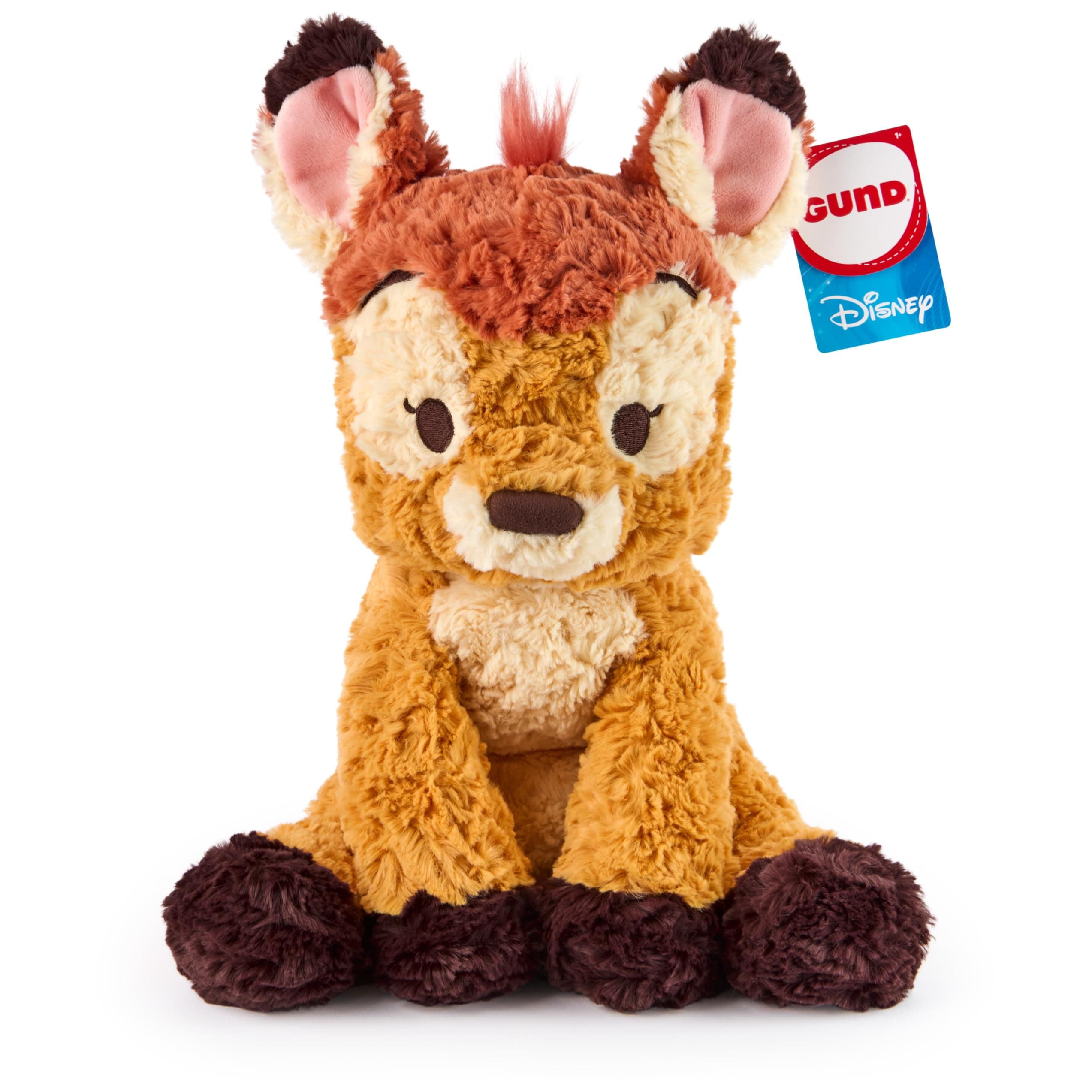 Disney Official Bambi Plush, Disney Cozys Collection, Bambi Toys, Deer Stuffed Animal for Ages 1 and Up, Brown, 10”