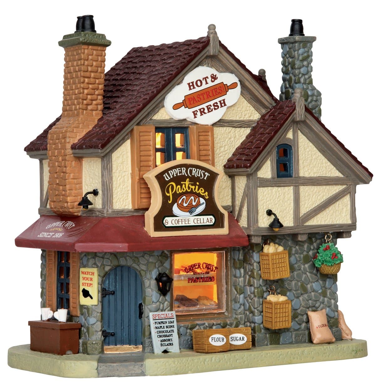 LemaxVillage Collection Upper Crust Pastries & Coffee Cellar #55928