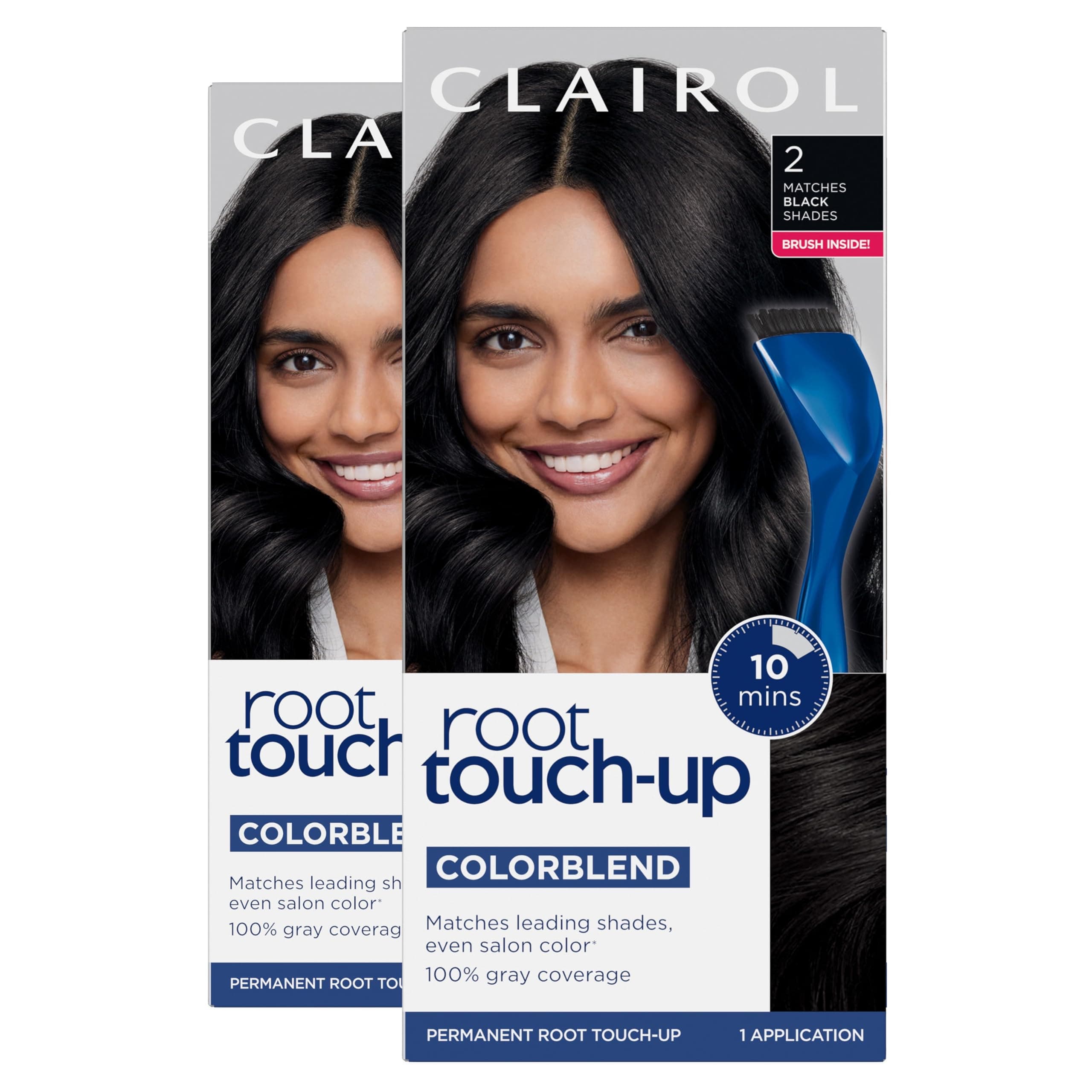 Clairol Permanent Root Touch-Up, Black [2], 1 ea (Pack of 2)
