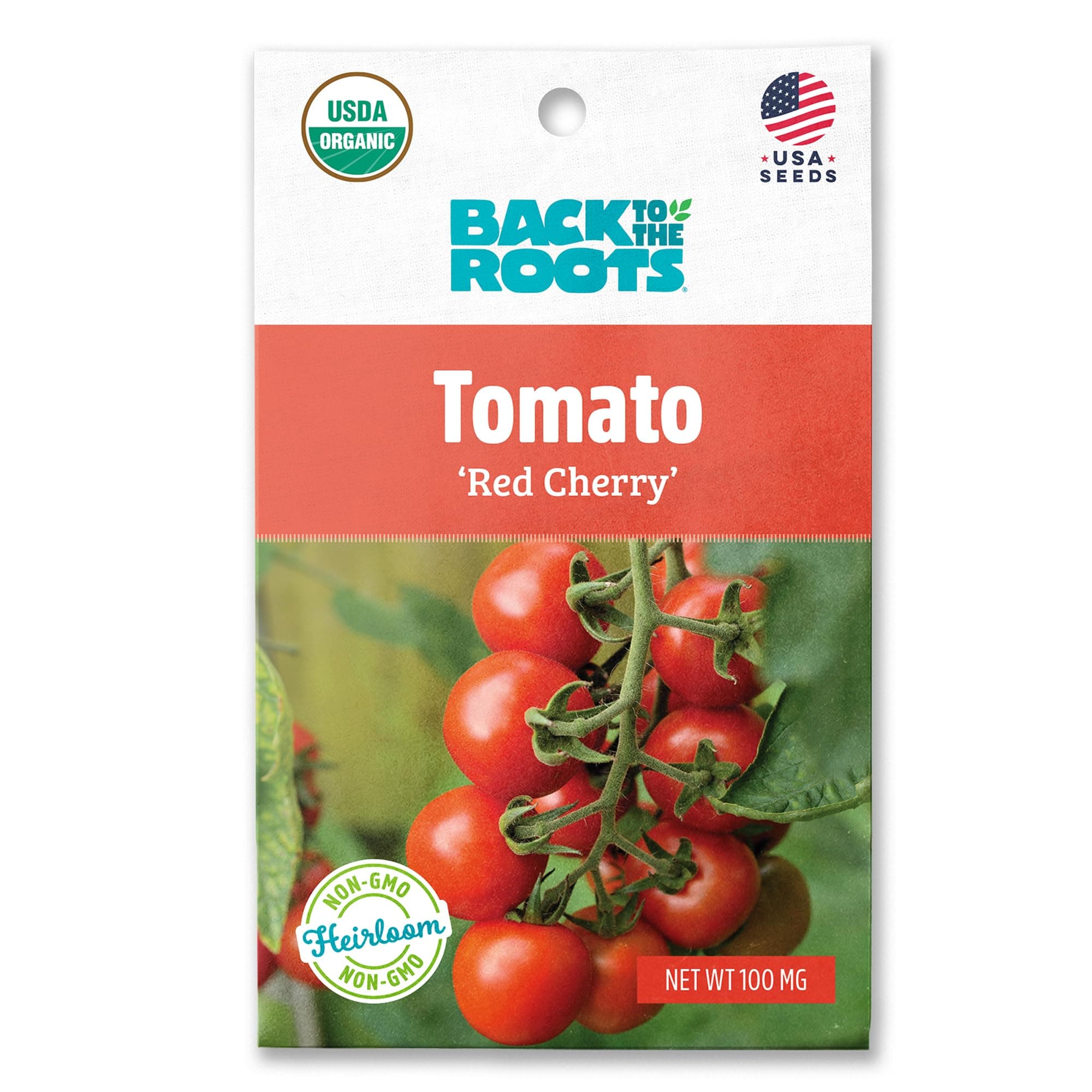 Back to the Roots 100% Organic Seed Packet - Tomato Red Cherry