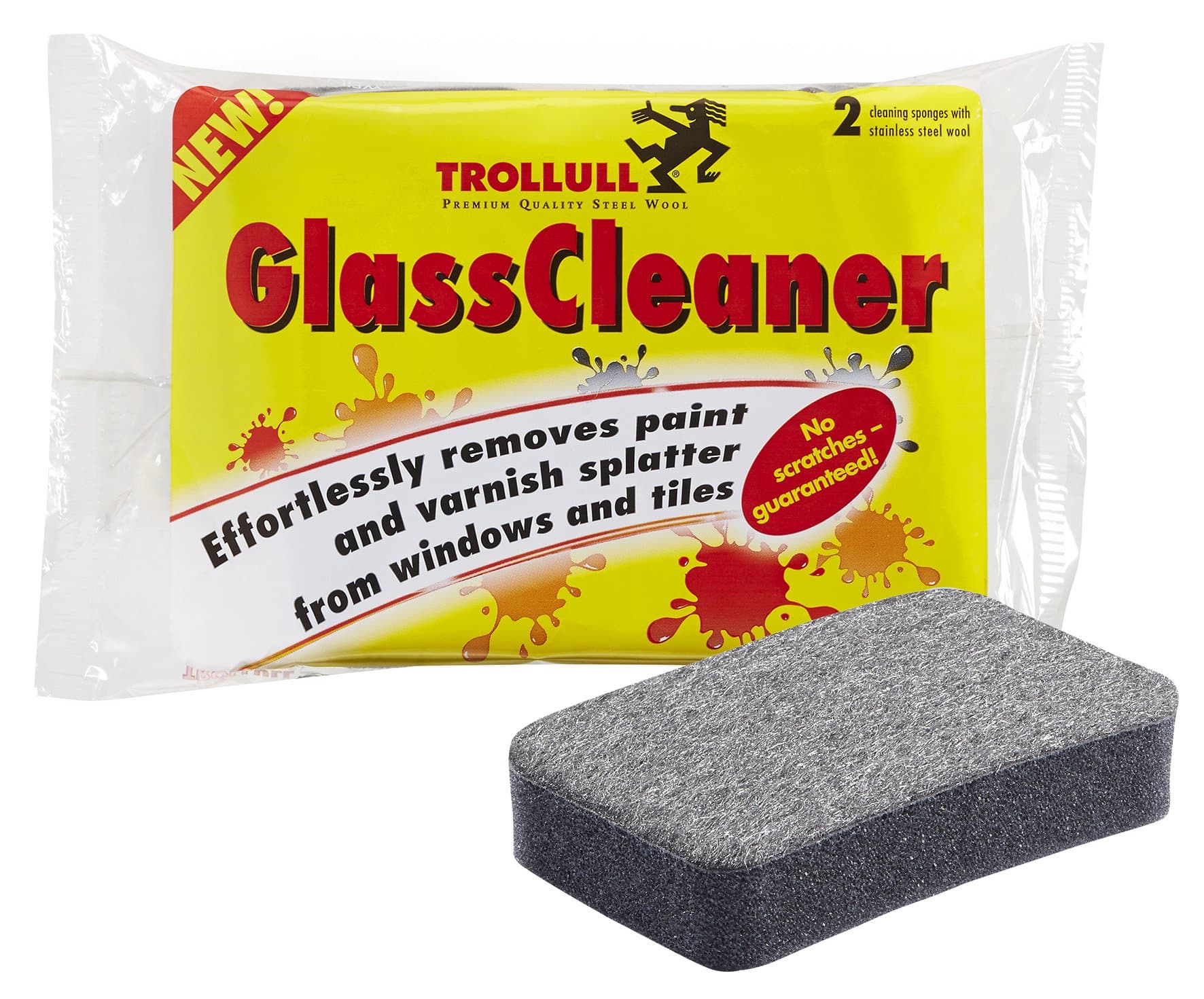 Stainless Steel Glass Cleaner Sponge