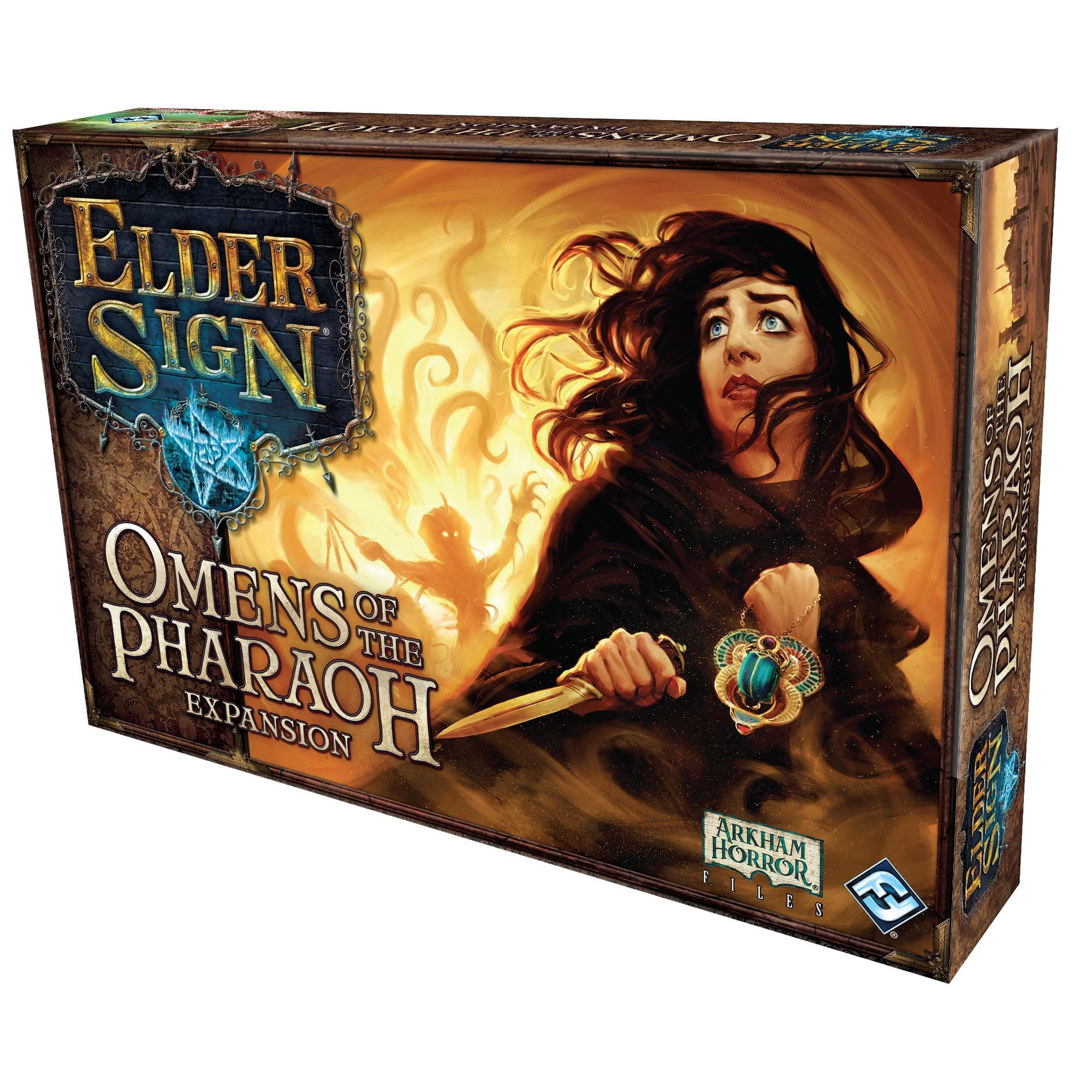Fantasy Flight Games | Elder Sign: Omens of the Pharaoh | Board Game | Ages 1 to 8 | 12+ Players | 60 to 120 Minutes Playing Time