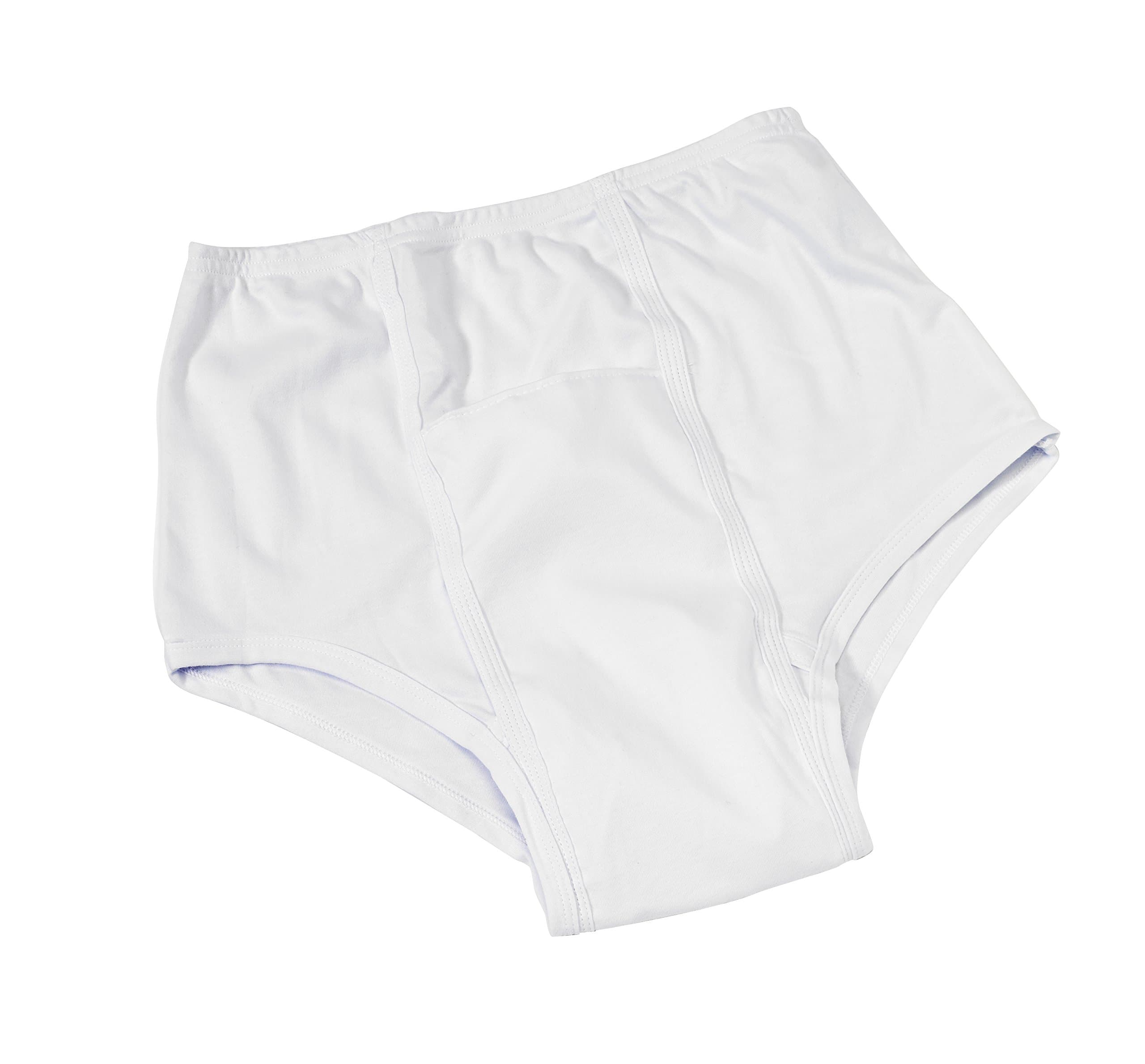 Performance Health Kanga Pouch 'n' Pad System, Male, White, X-Large 112-119cm, Holds Resuable & Disposable Pads, Elasticated Waist & Legs, Light-Moderate Incontinence