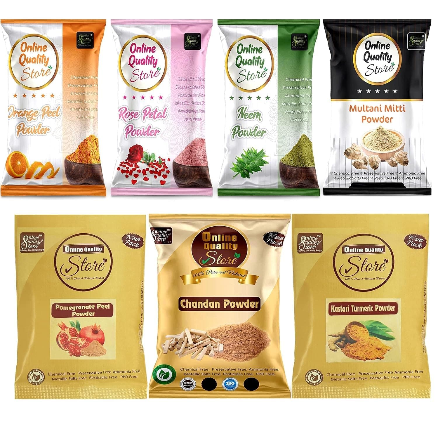 Online Quality Store face pack for glowing skin and pimples combo