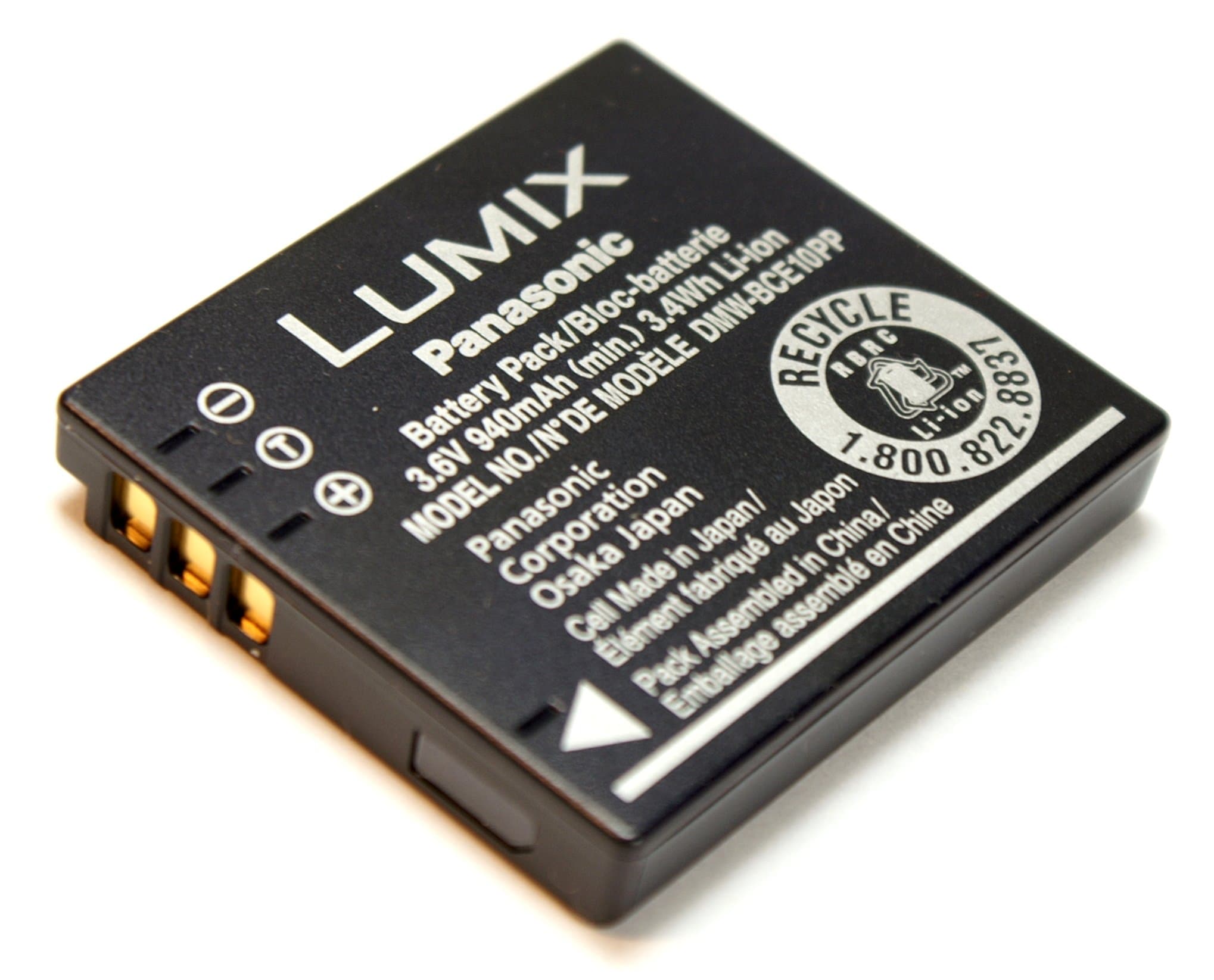 Panasonic Lumix DMW-BCE10PP Rechargeable Li-ion Battery for Panasonic Lumix Digital Camera