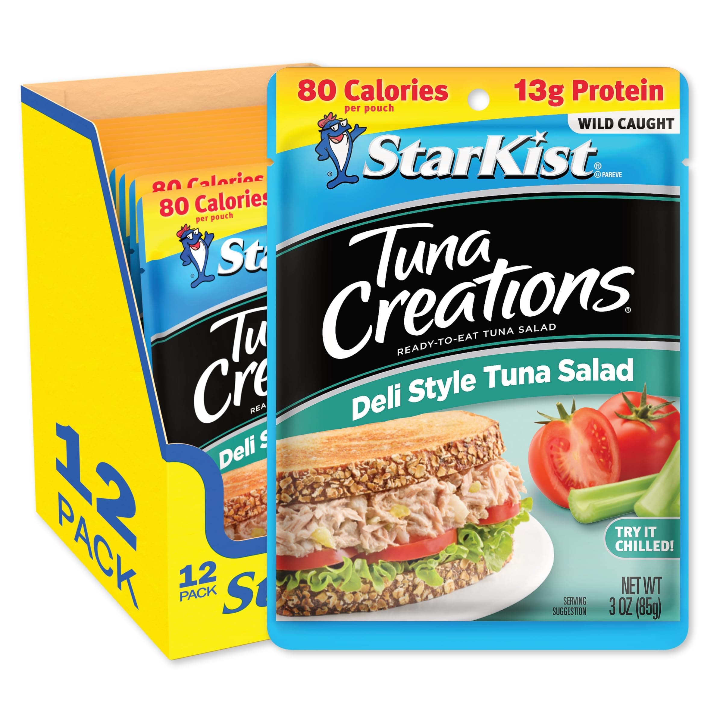 Tuna Creations Deli Style Tuna Salad, 3 oz, Pack of 12