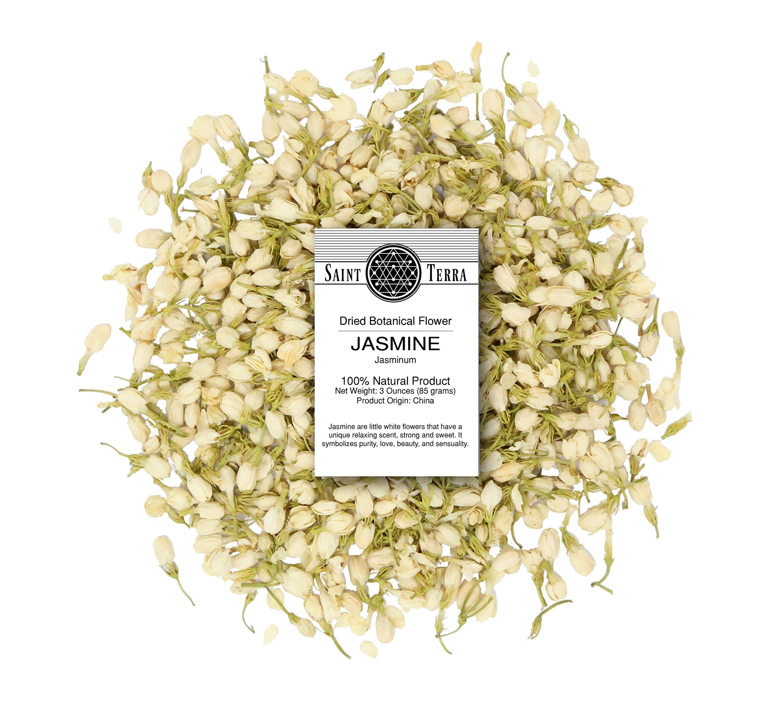 Saint Terra Dried Jasmine Flowers, 3 Ounces