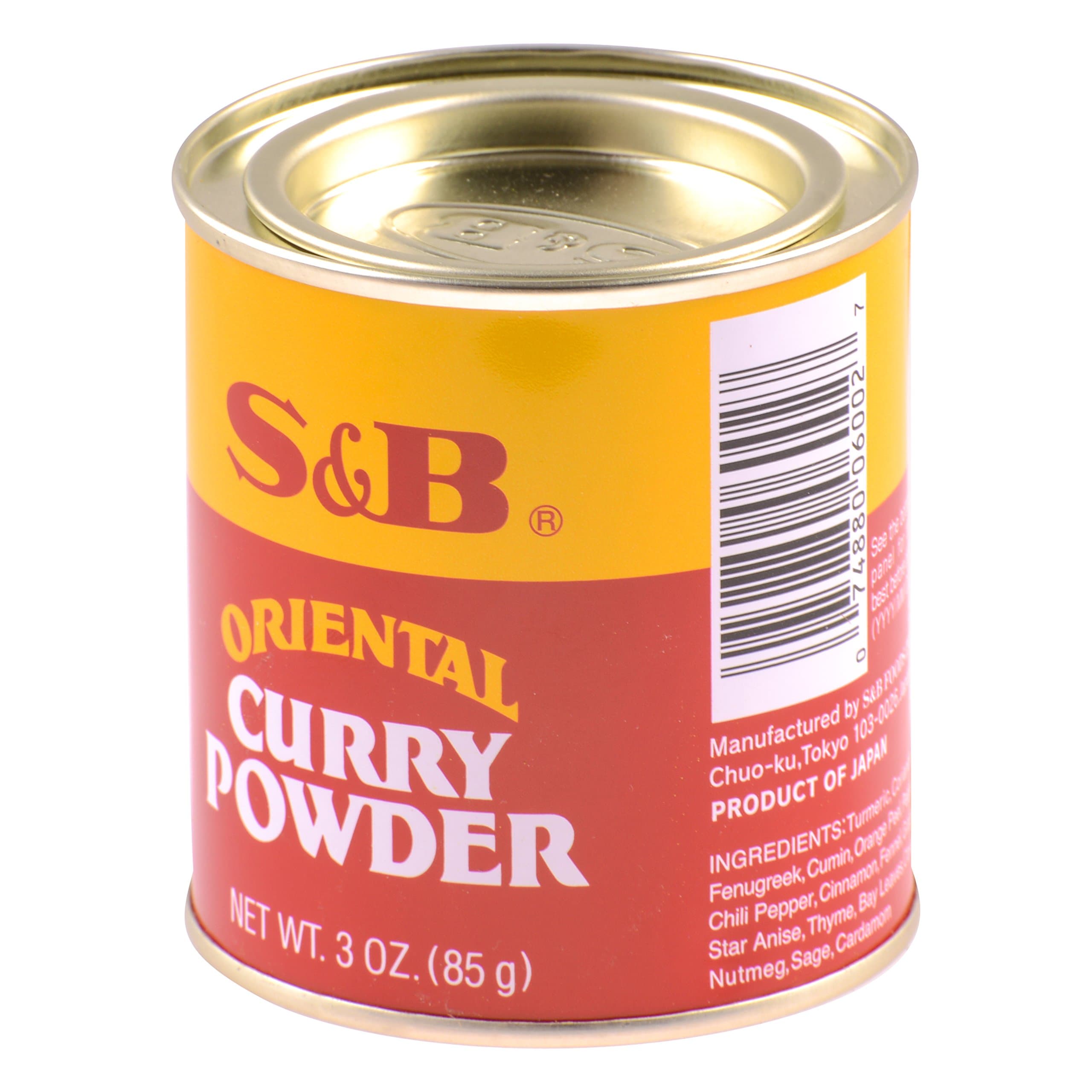 S&B Curry Powder Oriental, 3 Oz
