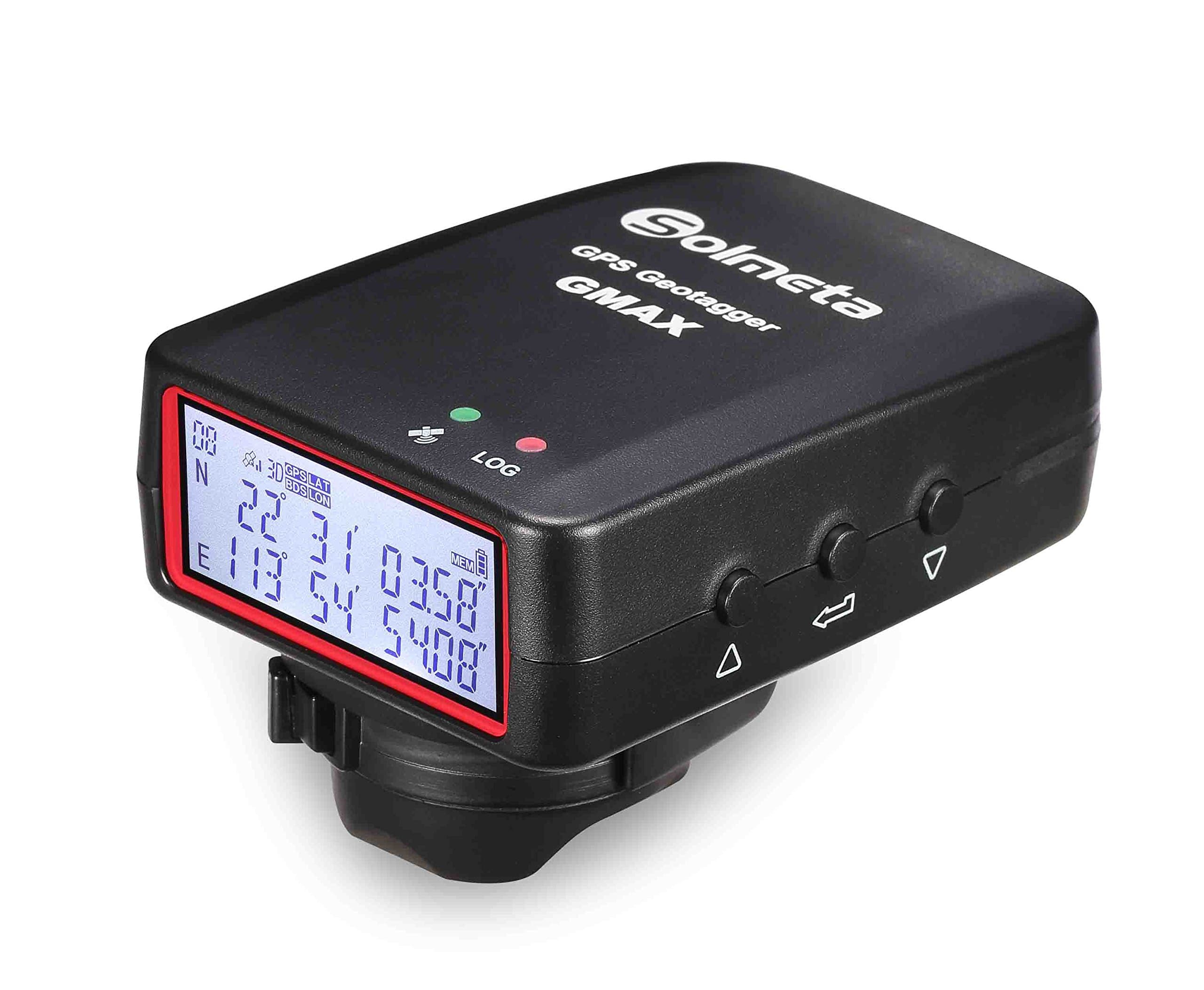 Solmeta GMAX-EOS GPS Receiver for Canon EOS 1DX, EOS 5D Mark III, 5Ds, 5Dsr, 6D(WG), 7D, 80D, 70D, 77D, 800D(T7i), 760D(T6s), 750D(T6i), 700D(T5i), 650D(T4i), 100D(SL1), 1300D(T6), 1200D(T5), M2, M