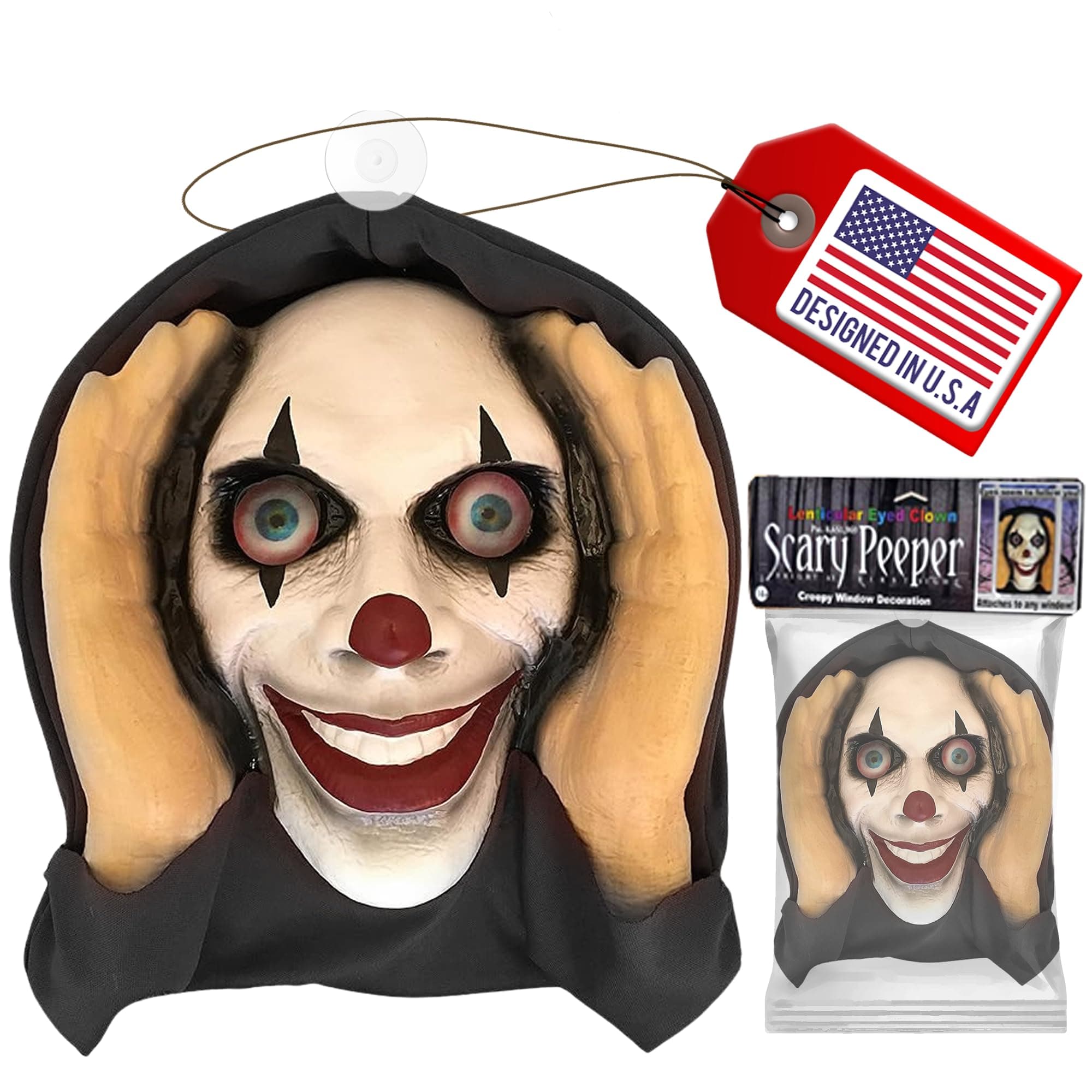 Deluxe Halloween Décor: Clown (Lenticular Eyes)