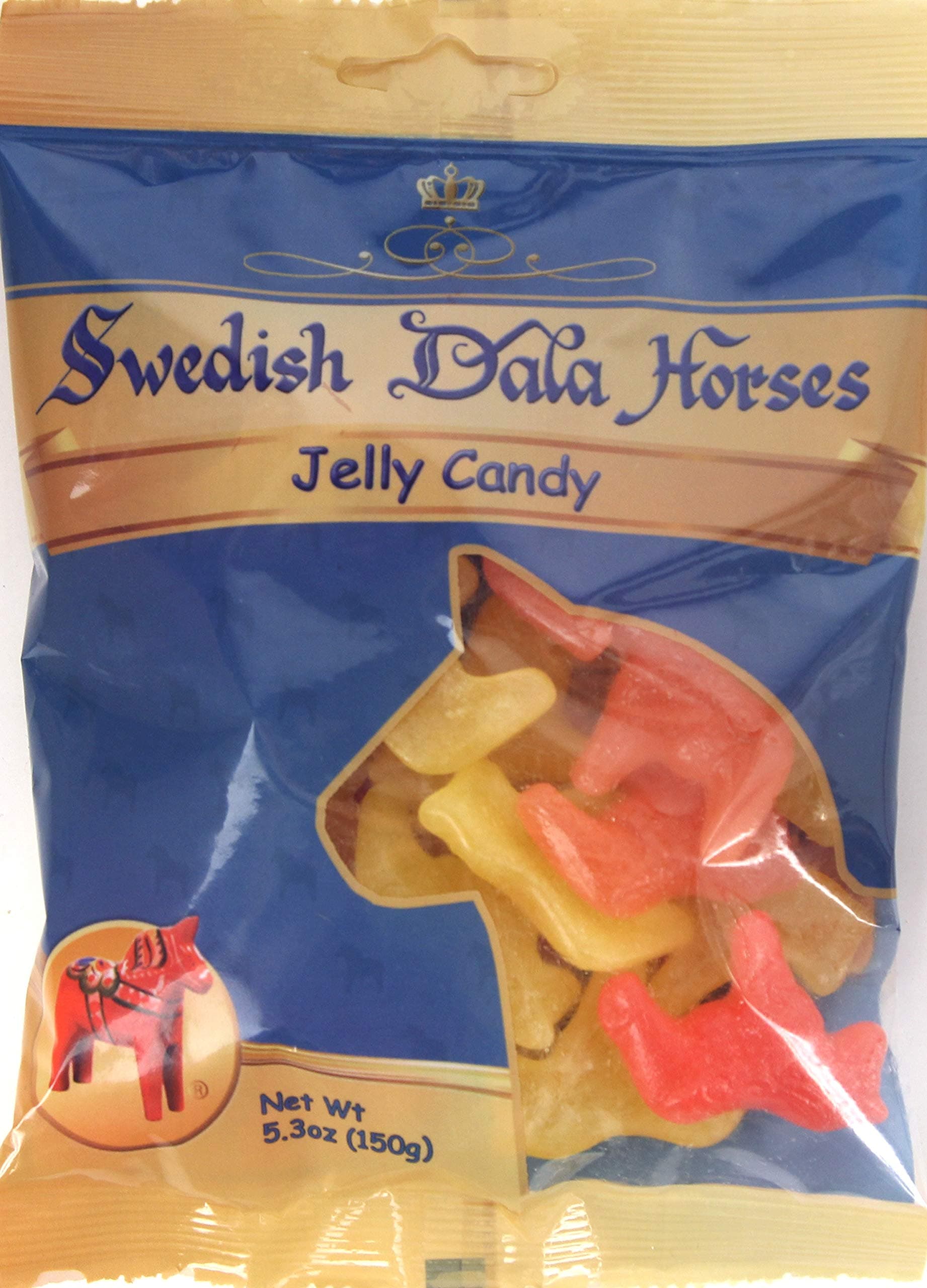 Dalecarlian Swedish Dala Jelly Horses Candy 5.3-ounce (150g)