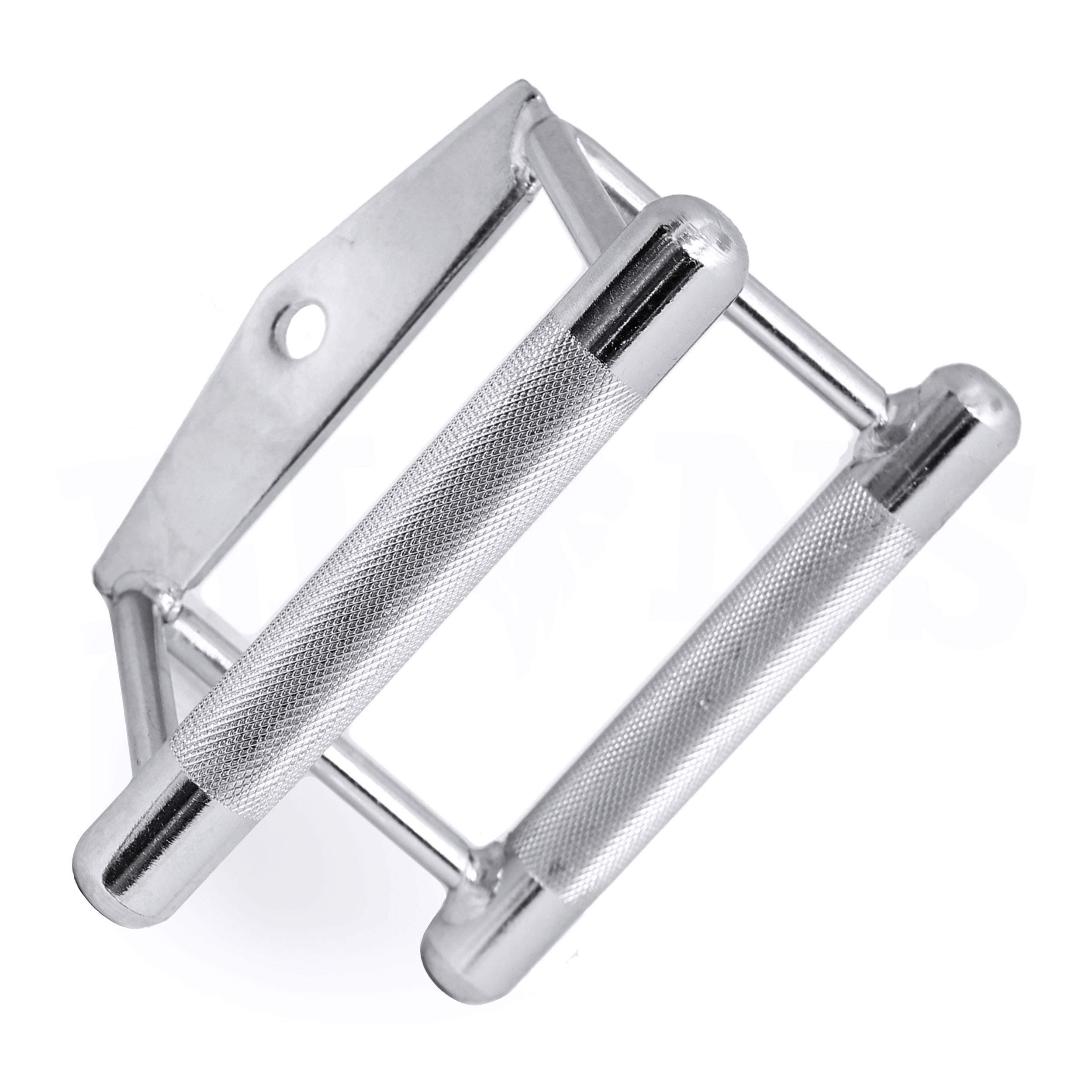 Lions Seated Row Handle, Rowing Machine Tricep Pull Press Down Multi Gym Exercise Cable Attachment, Twin Lat Bar V Shape Metal Double Handles Grip, Home Fitness Weightlifting Bodybuilding Workout Accessory