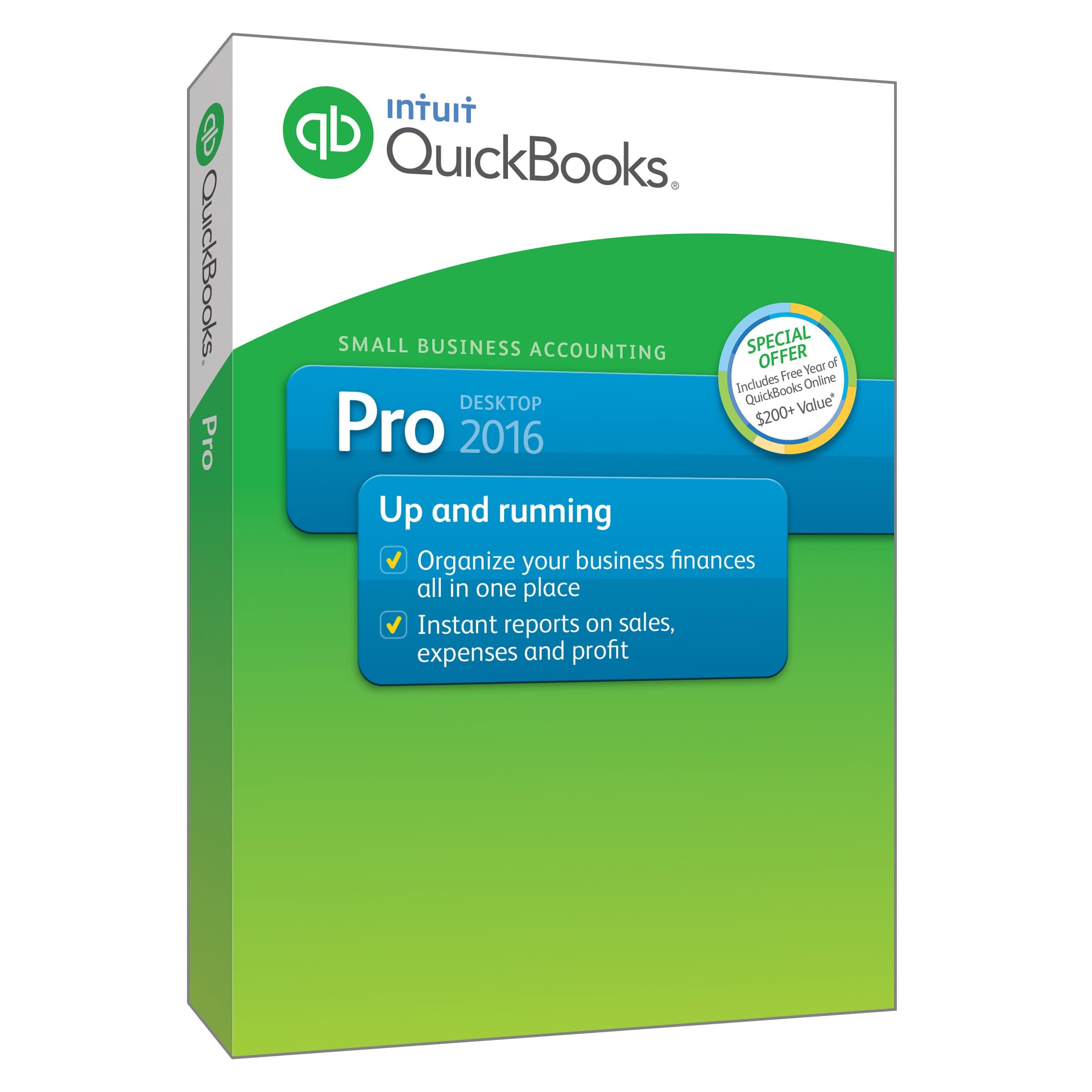 QuickBooks Pro 2016 Small Business Accounting Software with Free QuickBooks Online Essentials [Old Version]