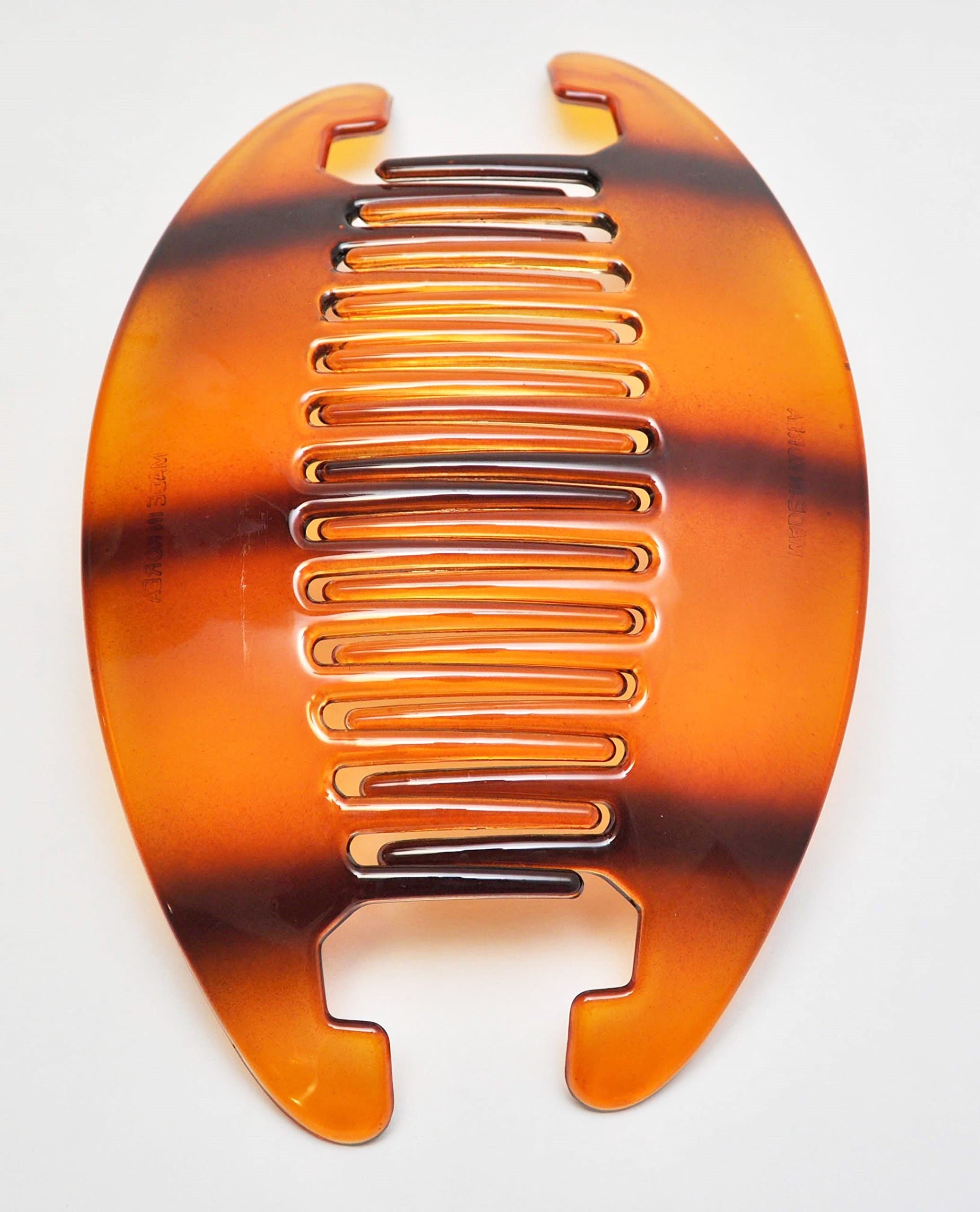 Interlocking Banana Combs Hair Clip French Side Combs Holder, Tortoise