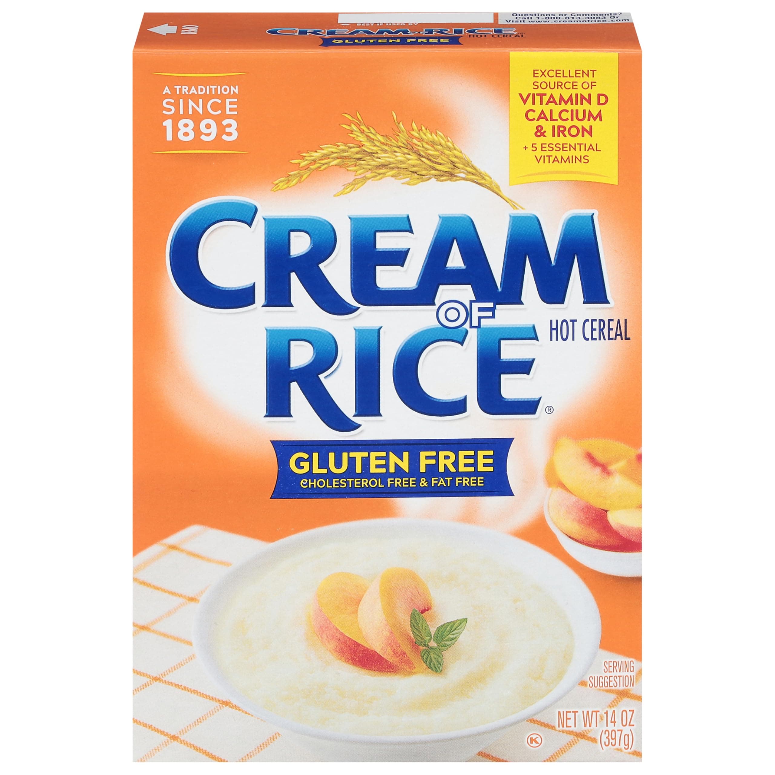 Cream of Rice, Gluten Free, Hot Breakfast Cereal 14 oz