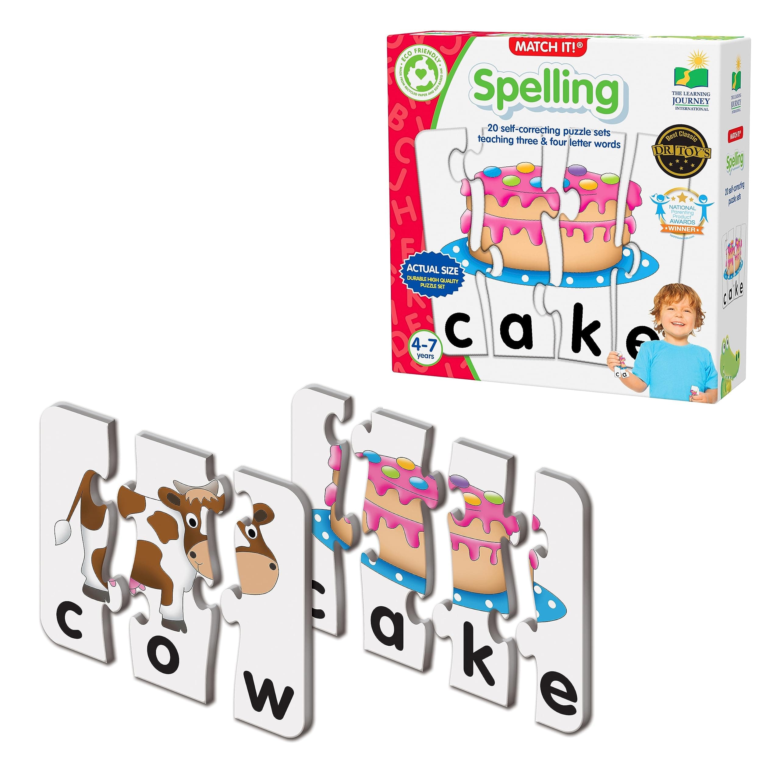 The Learning Journey Match It! Spelling, Multi Color