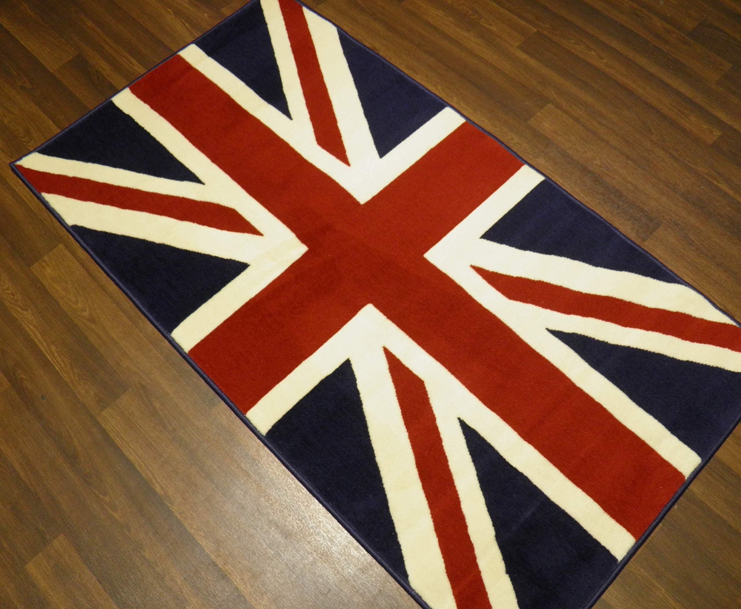 Union Jack Novalty Retro Rugs Red/White/Blue Flag 80x150 Approx 5x3