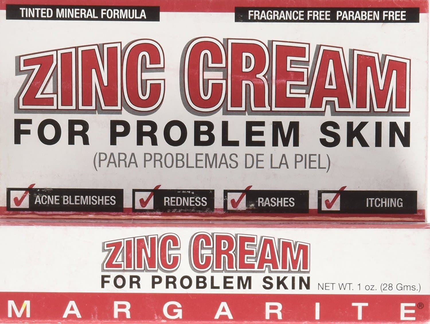 Margarite Cosmetics Zinc Cream, 1 Ounce (Pack of 24)