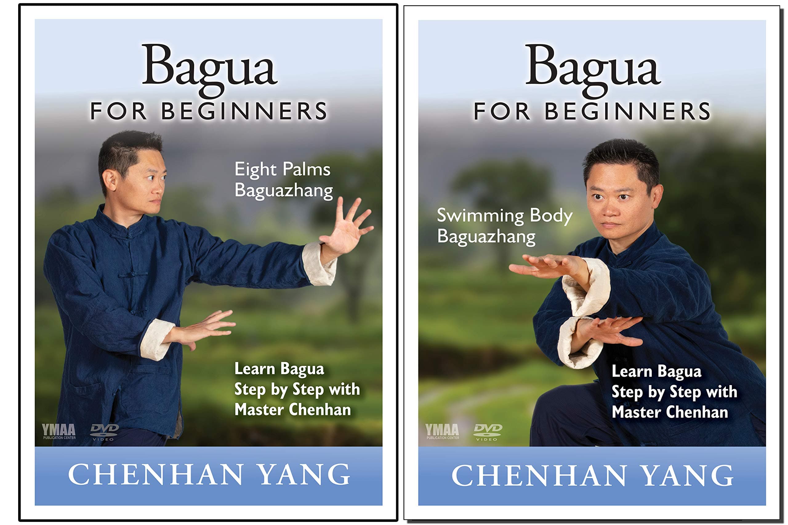 Bundle - 2 Items: Bagua Zhang Eight Palms and Swimming Body (YMAA) Chenhan Yang