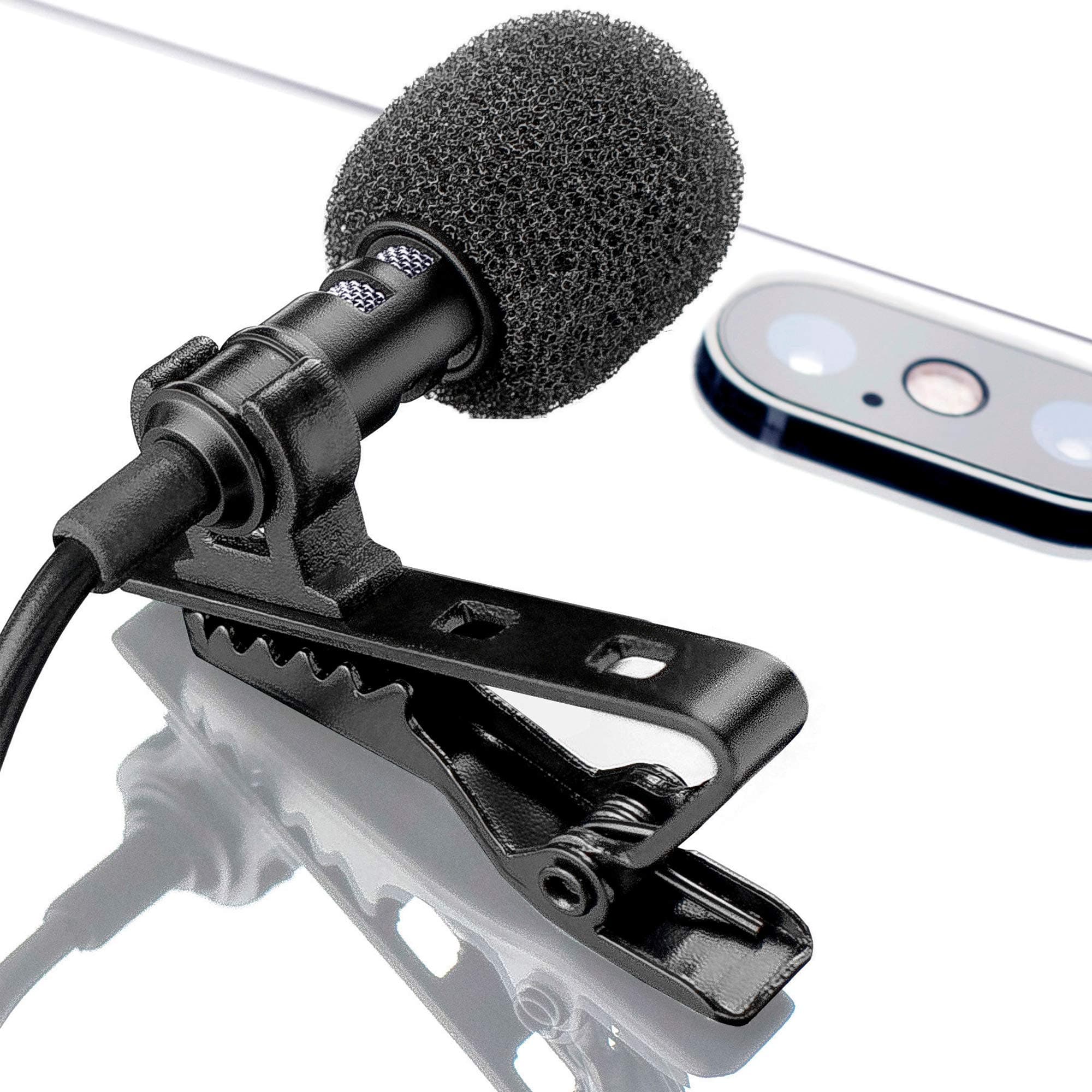 Smartphone Microphone for Video Recording - Lavalier Microphone for Android - Android External Clip On Smartphone Microphone - Vlogging Microphone for Android