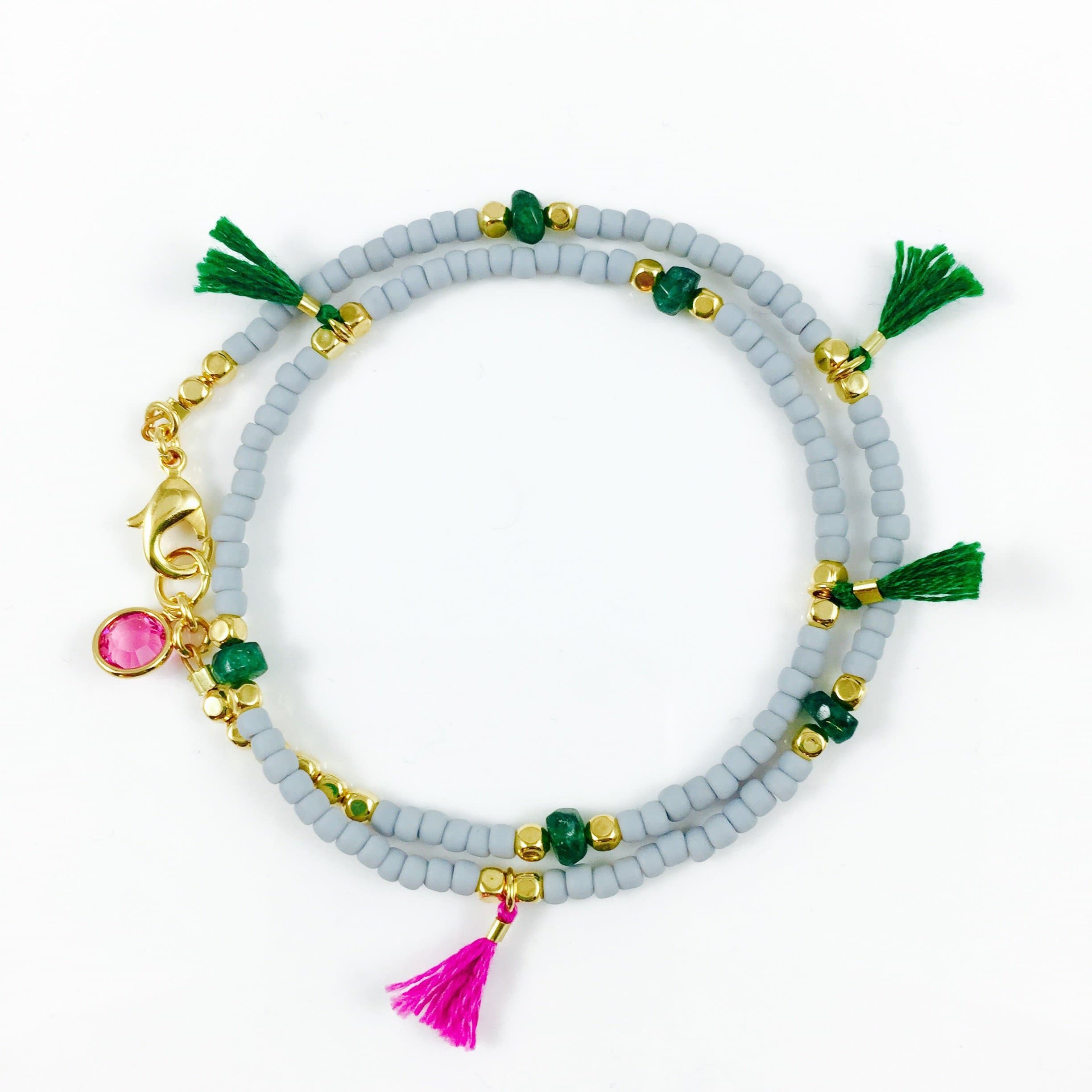 Tassel Beaded Bracelet/Wrap Beaded Bracelet/Bracelets for Women/Charm Bracelet/Bohemian Bracelet/Seed Bead Bracelet/Gift for Her