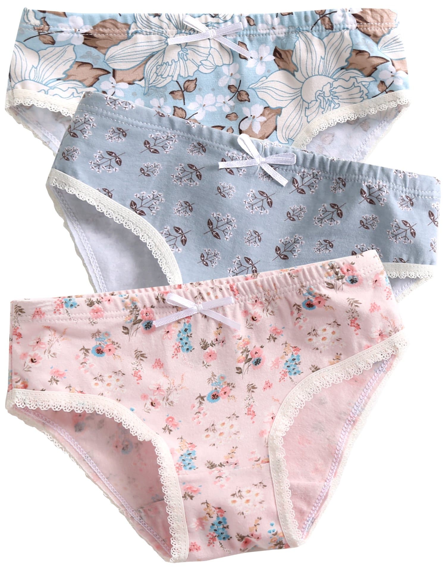 VAENAIT BABY Girls' Cotton Brief Underwear Bloom L