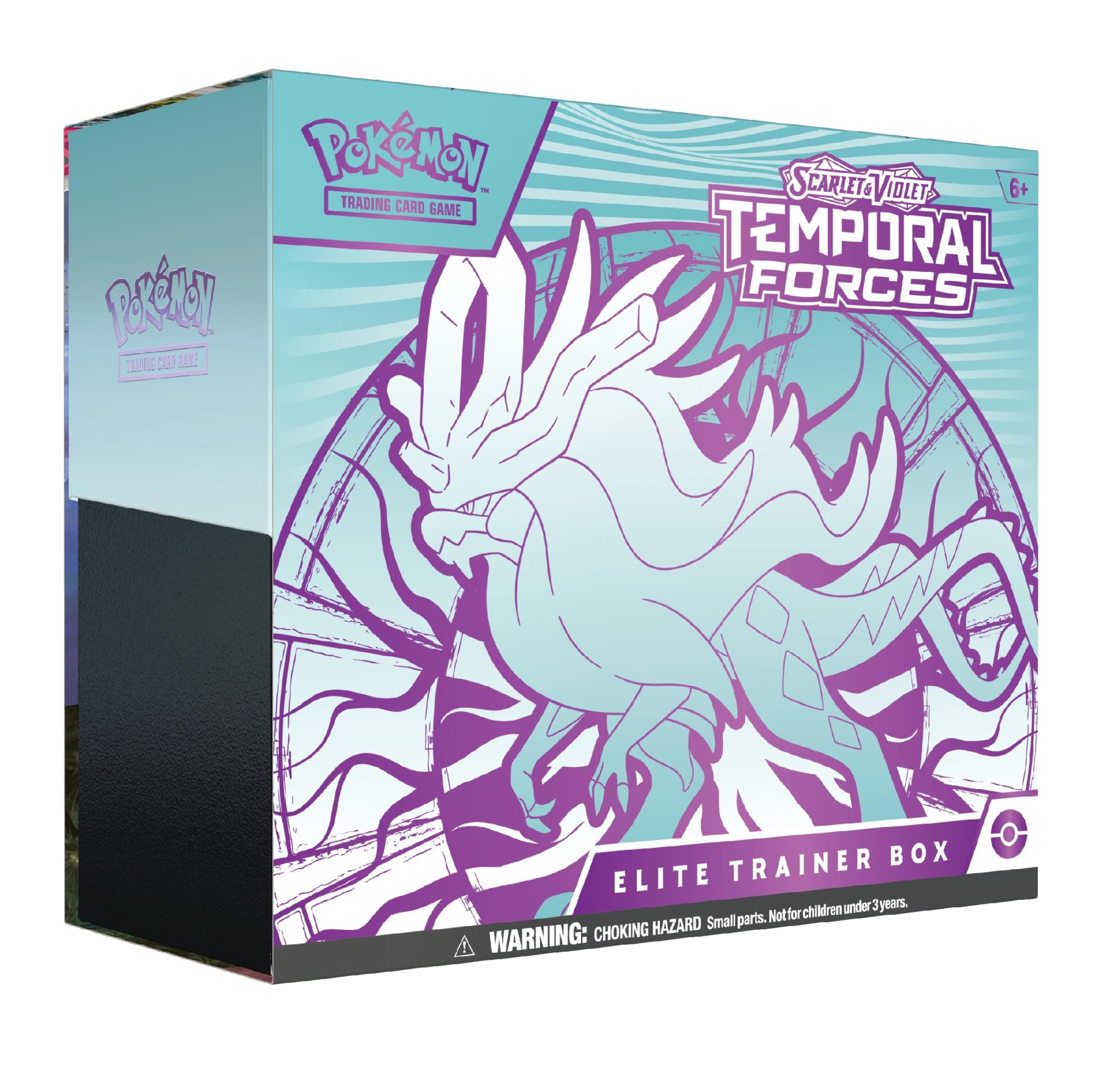 Pokemon TCG: Scarlet & Violet—Temporal Forces Elite Trainer Box – Walking Wake (1 Full-Art Flutter Mane Promo Card, 9 Boosters & Premium Accessories)