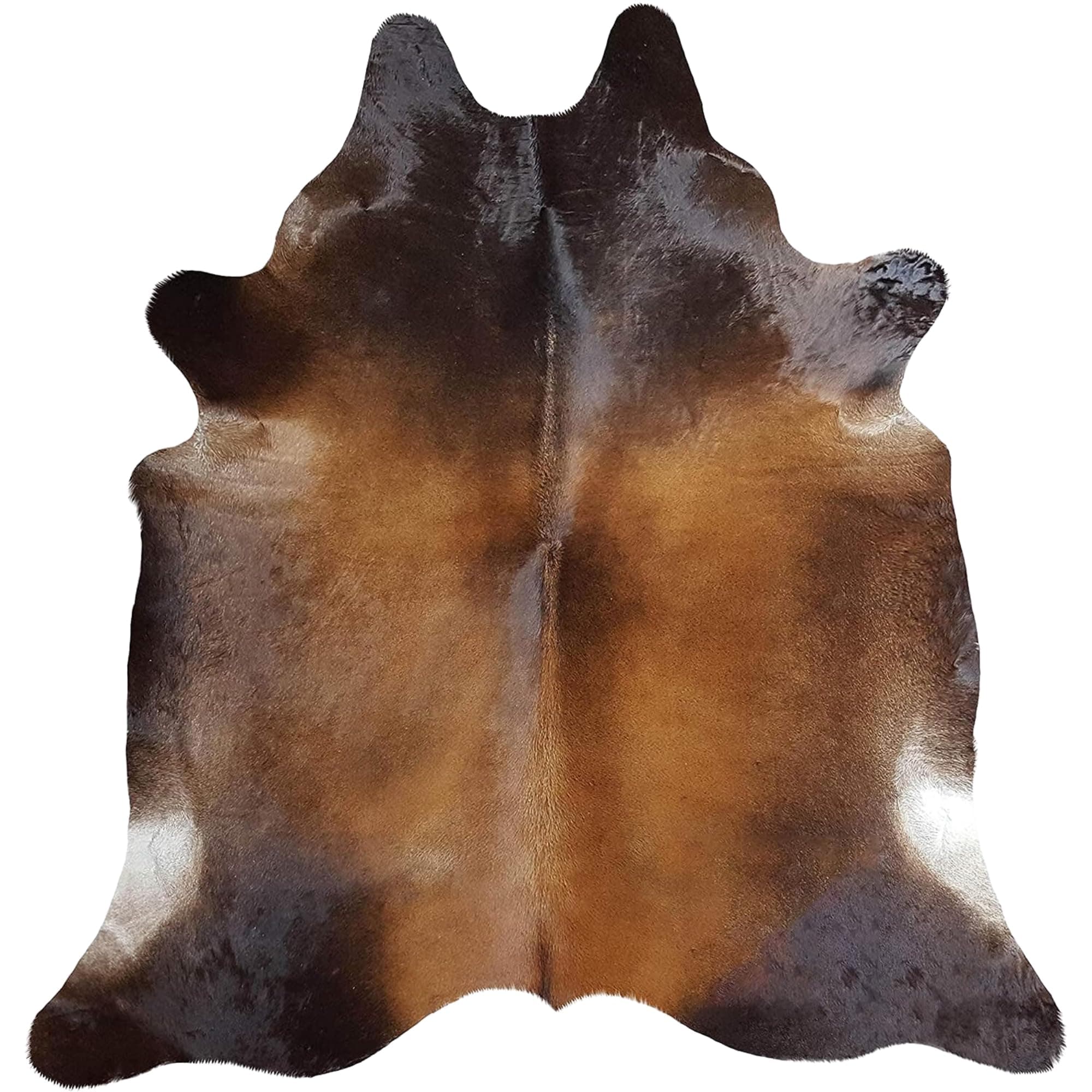 Genuine Mahogany Brown Cowhide Rug
