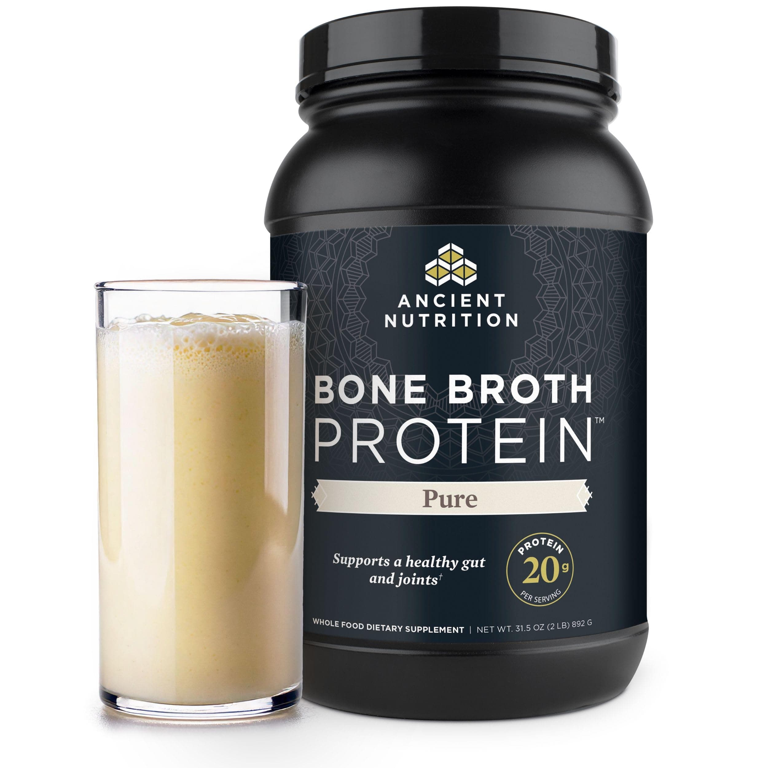 Ancient Nutrition - Bone Broth Protein Powder Pure - 31.4oz 168911