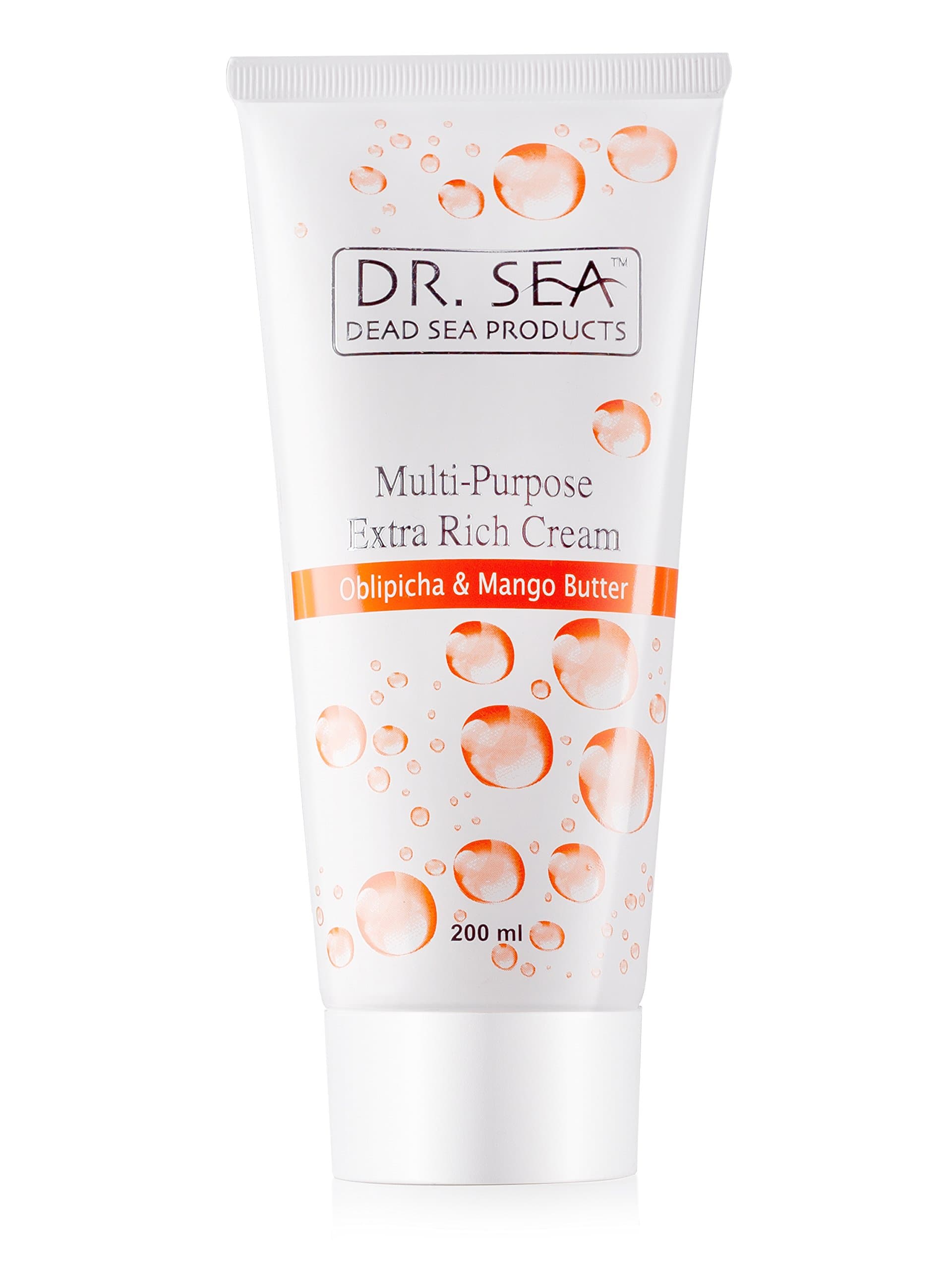Dr Sea Multi-Purpose Extra Rich Body Cream with Sea Buckthorn & Mango Butter, 200 ml