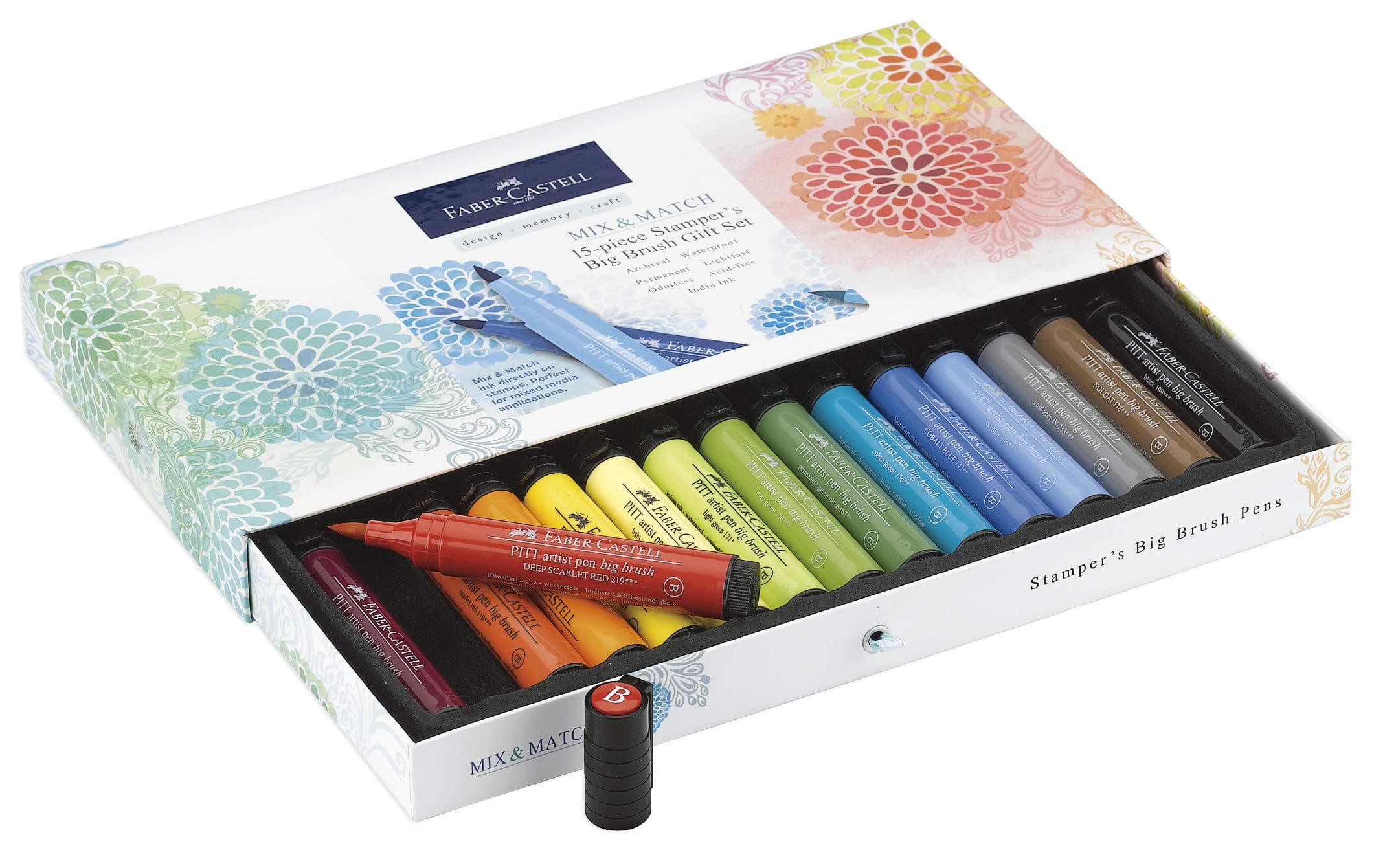 Faber-Castell Mix & Match Stamper's Big Brush Pen Set 15/Pk Gift Set