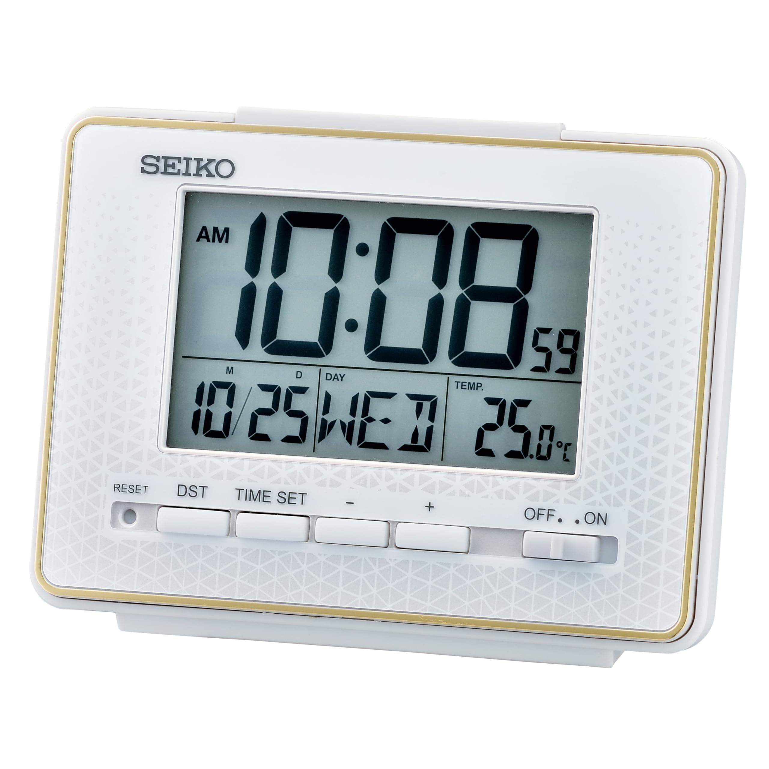 Easton Digital Everything Alarm Clock, White