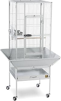 Prevue Pet Products 3351W Park Plaza Bird Cage, Pewter,Small