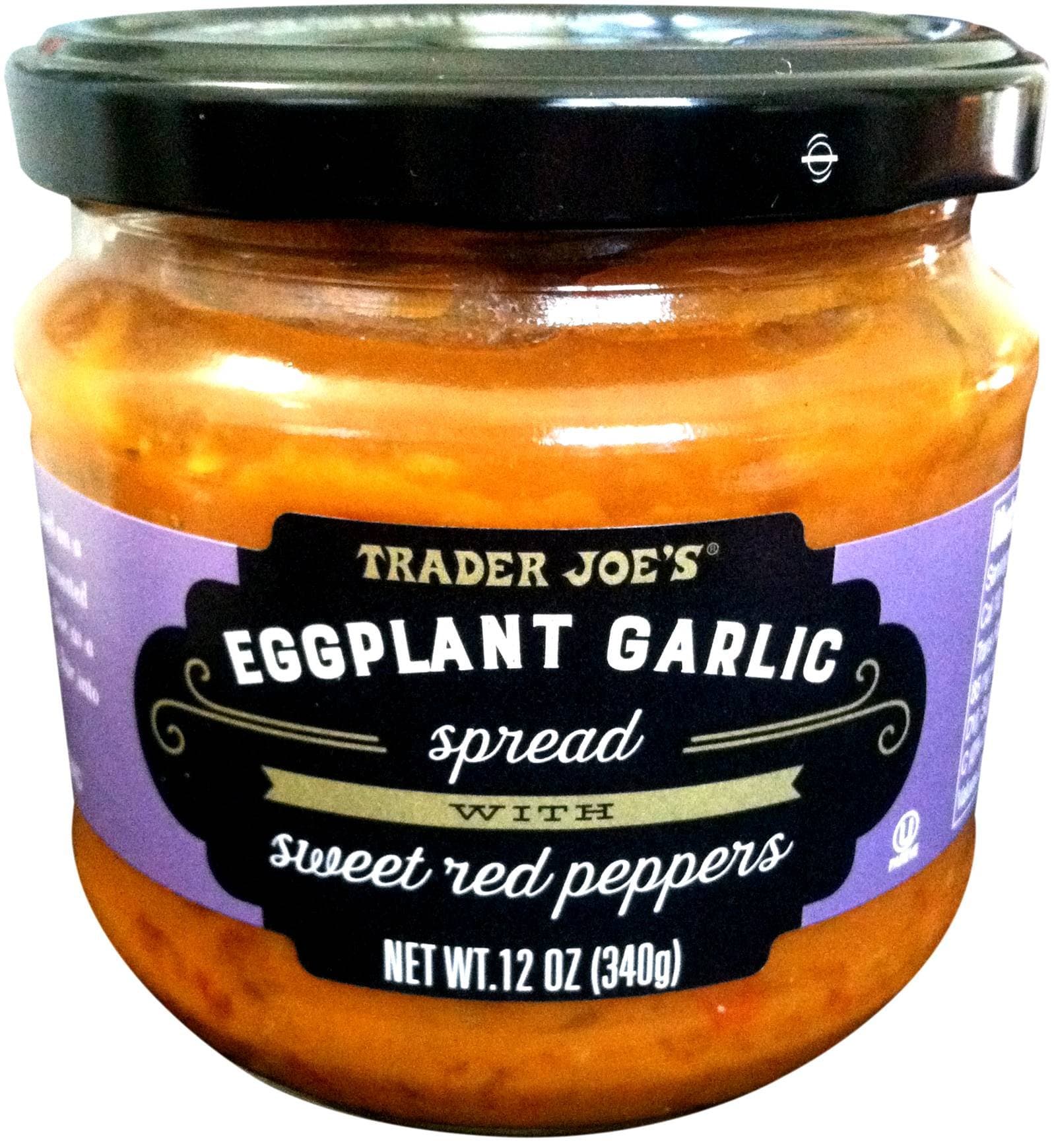 Trader Joe’s Eggplant Garlic Spread with Sweet Red Peppers