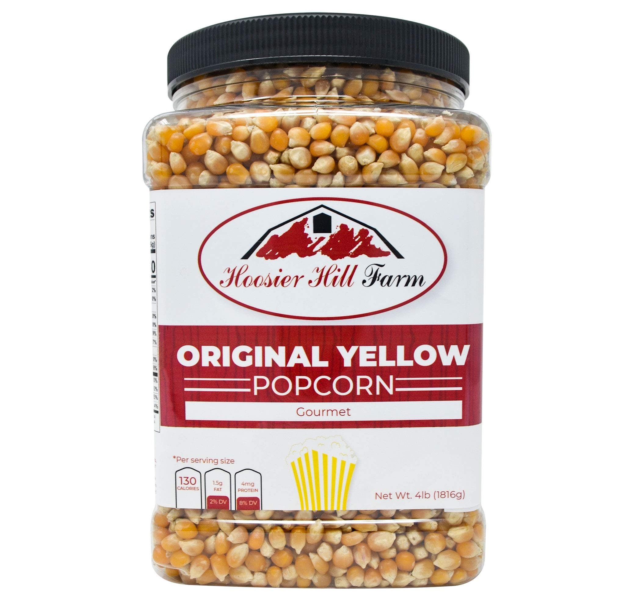Hoosier Hill Farm - Original Yellow Popping Corn (1.81 kg) Gourmet American Popcorn Kernels