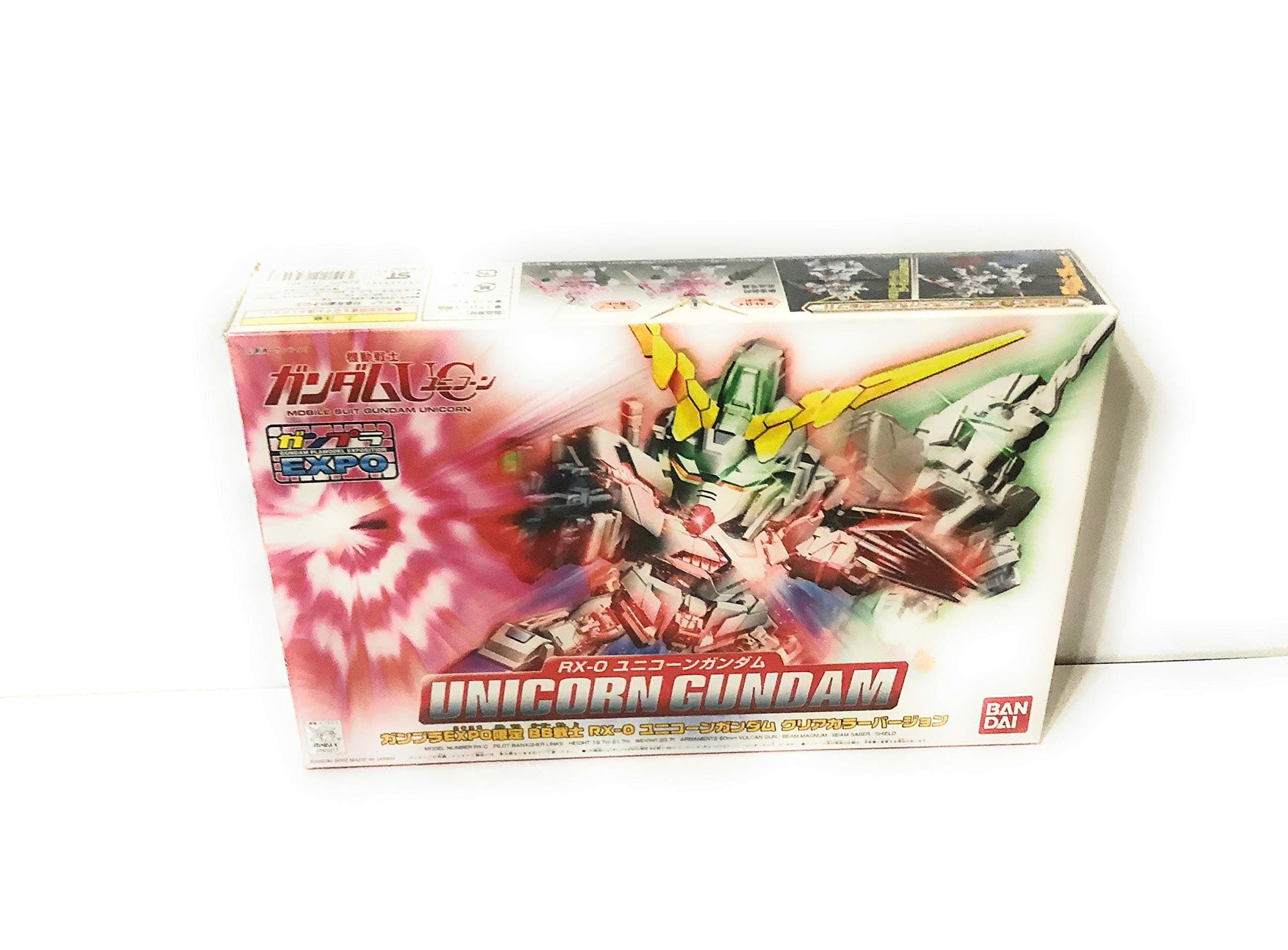 BB UNICORN GUNDAM EXPO CLEAR VER. Gunpla Expo Exclusive