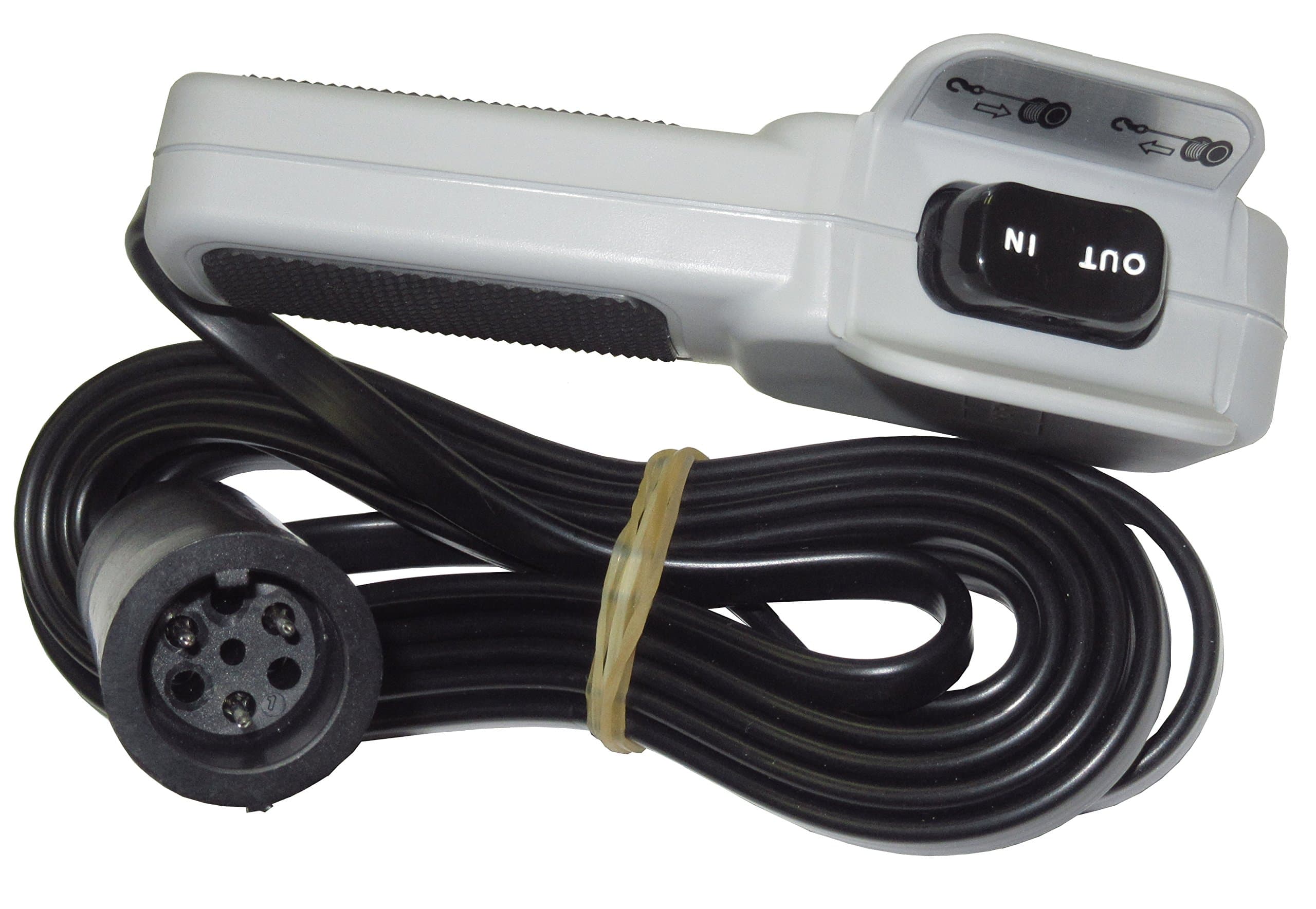 64849 Hand Held Winch Remote Controller with Rubber Grip for ATV and Side x Side Winches , gray