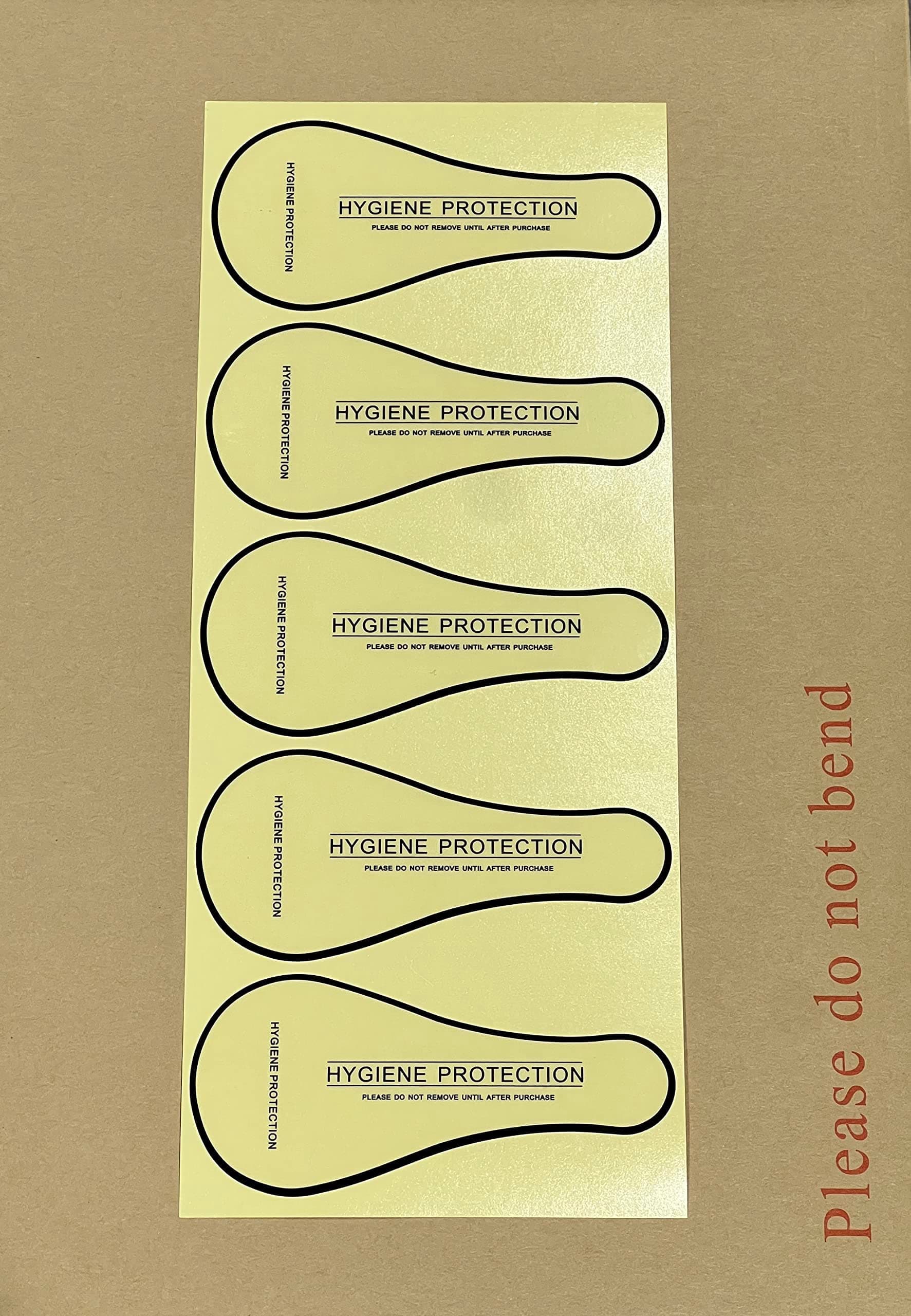 Adhesive Protective Hygiene Try On Thong/String Stickers/Labels for Swimsuits, Swimwear and Lingerie Panty Liner/Barrier (100 Thong, Standard)