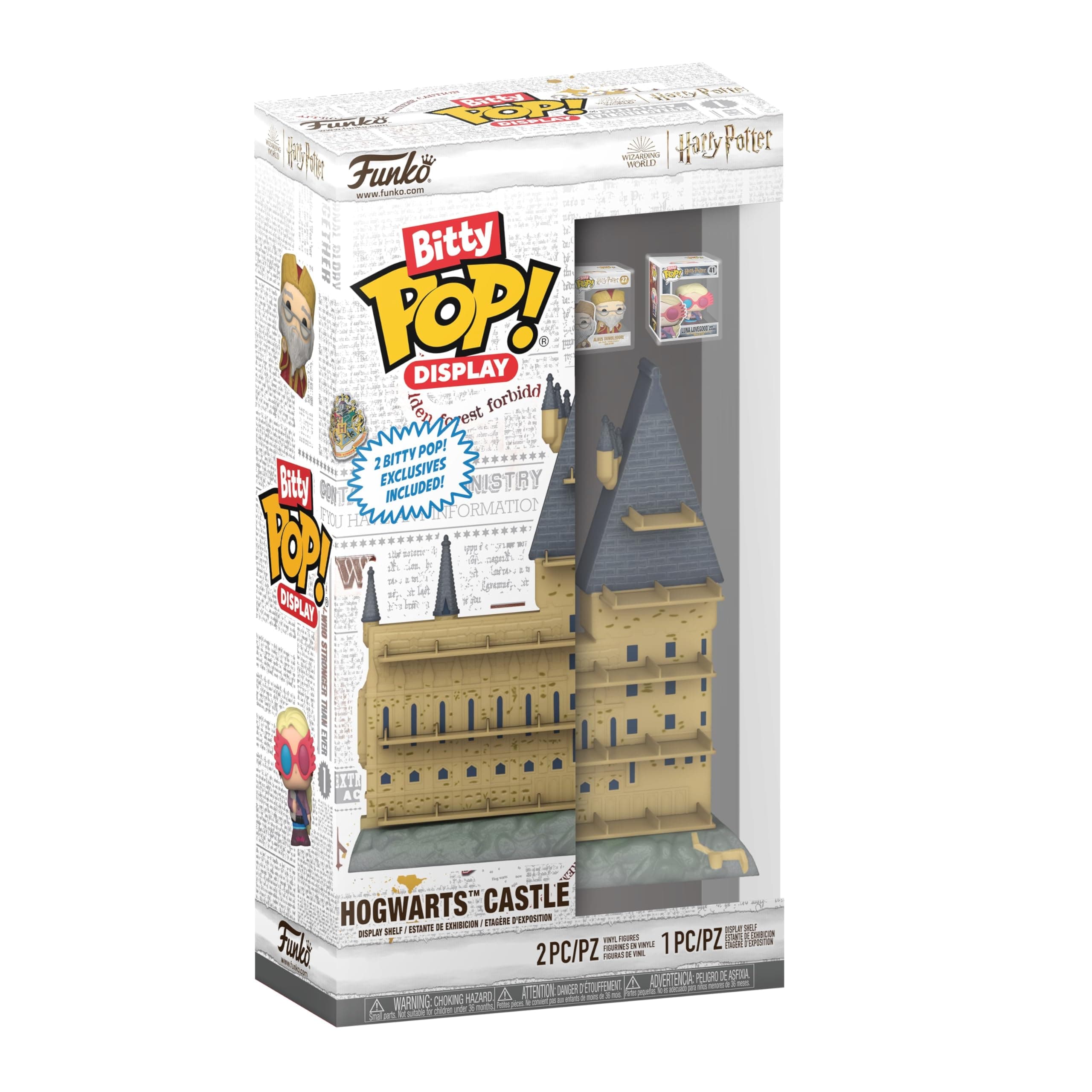 Funko Bitty POP! Display: Harry Potter - Hogwarts Castle with Dumbledore and Luna Lovegood - Collectable Vinyl Figure - Gift Idea - Official Merchandise - Toys For Kids & Adults