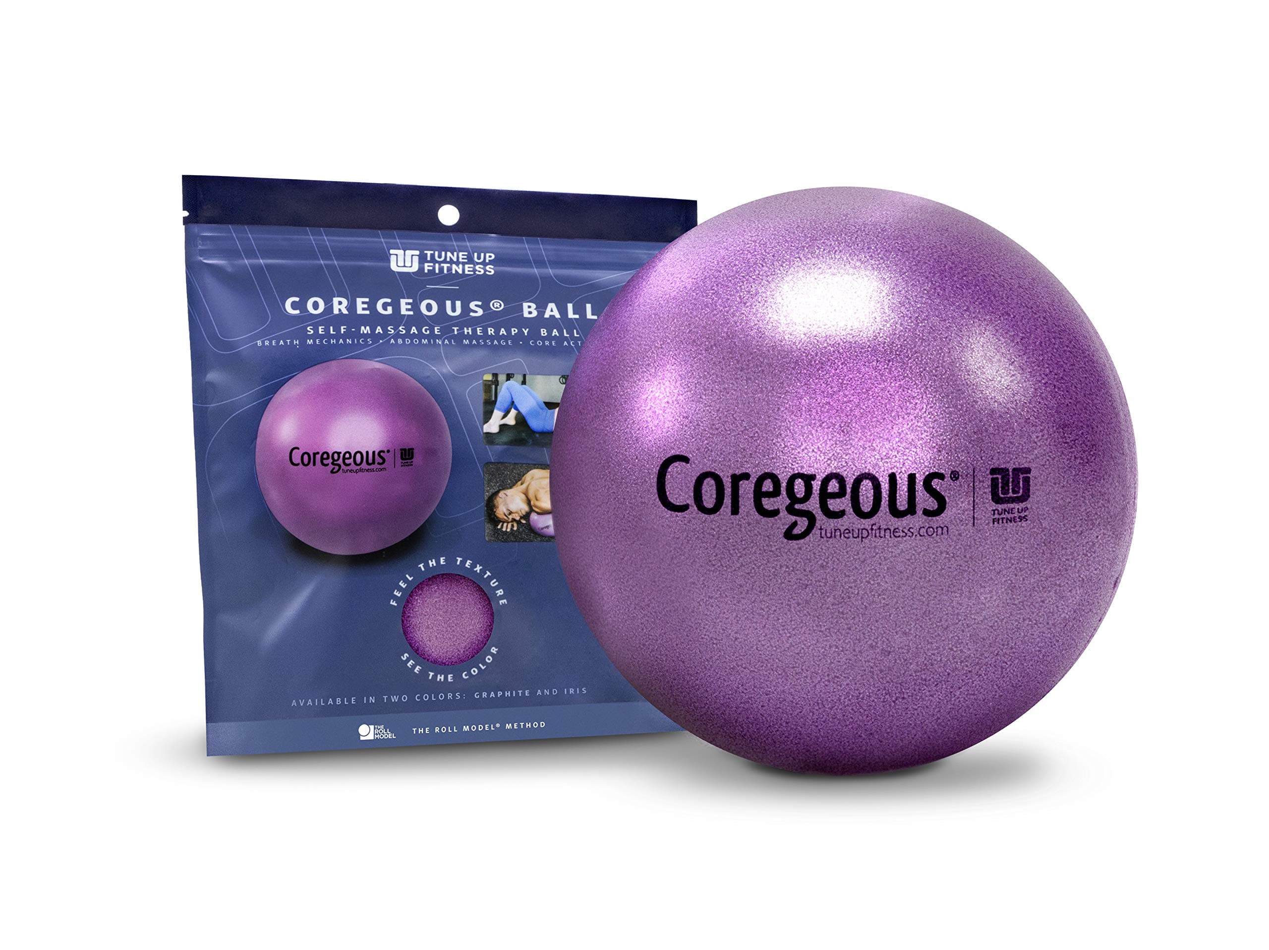 Tune Up Fitness Purple Coregeous® Therapy Ball, Yoga Tune Up, The Roll Model Method: Used for Abdominal Massage, Myofascial Release, and Stress Reduction