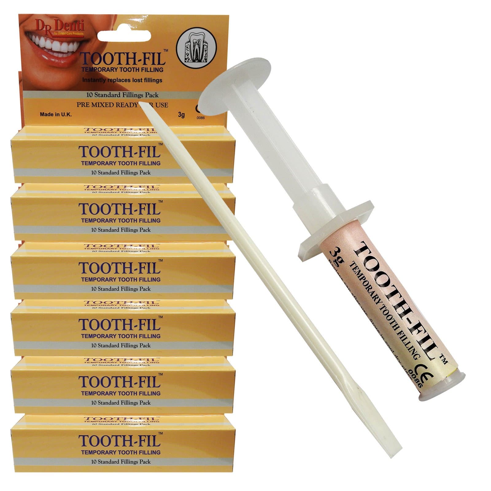 Temporary Tooth Teeth Repair Dental Dentist Filling Care Kit Tool - 6 Pack