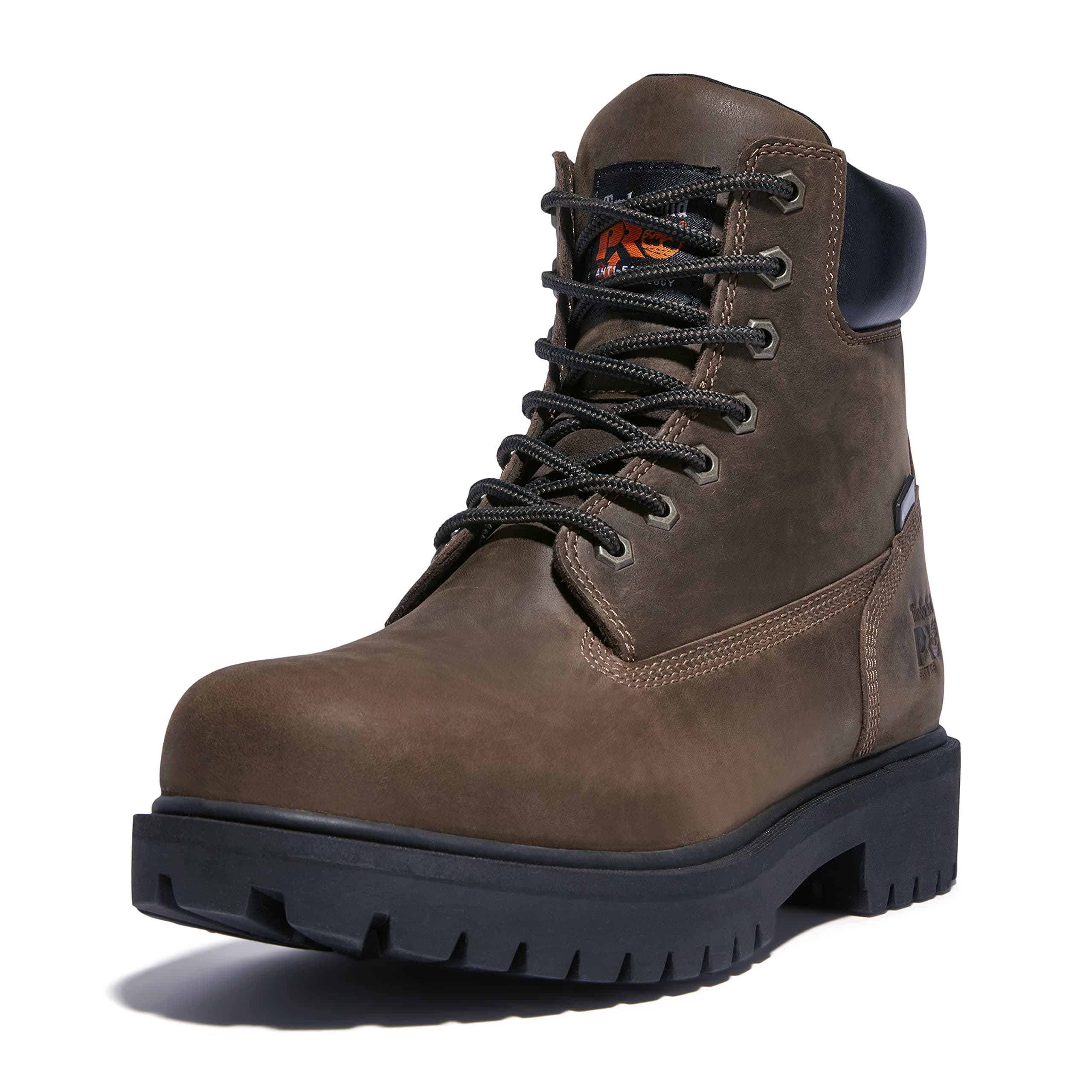 Men's Direct Attach 6 Inch Steel Safety Toe Insulated Waterproof Industrial Work Boot, Brown, 9.5