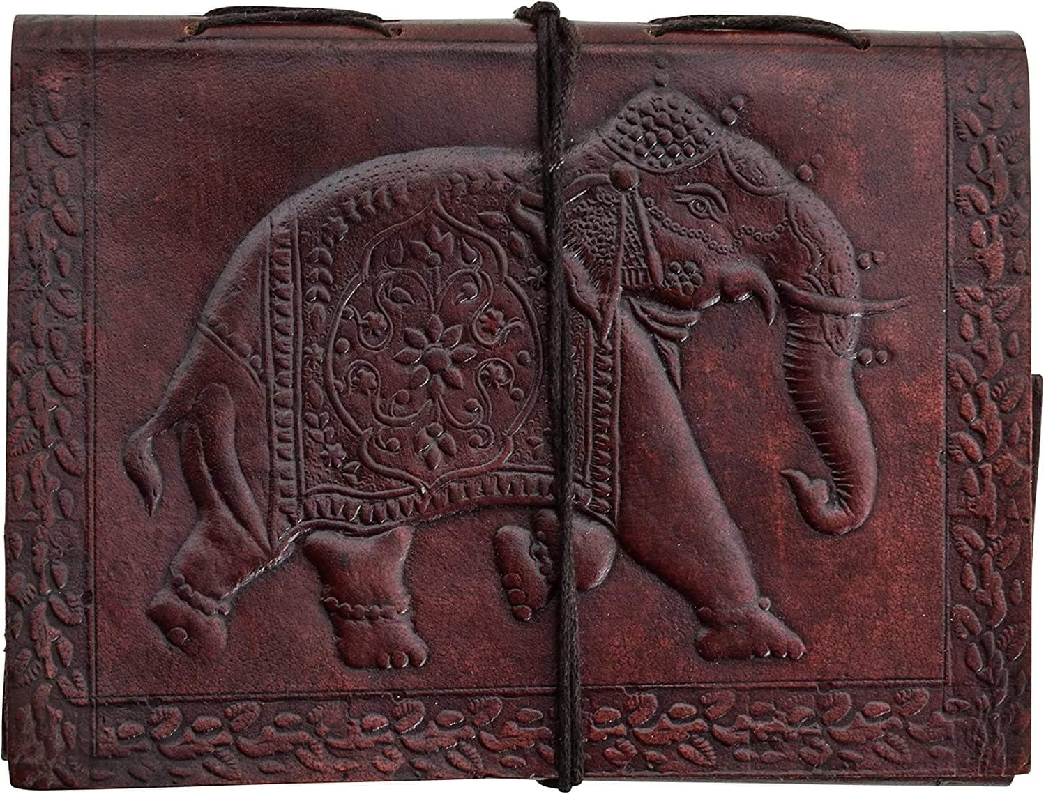 Lovely Craft new antiques leather diary embosser for elephant notebook leather diary for gift, leather diary for man and woman size 7 x 5 inch color brown