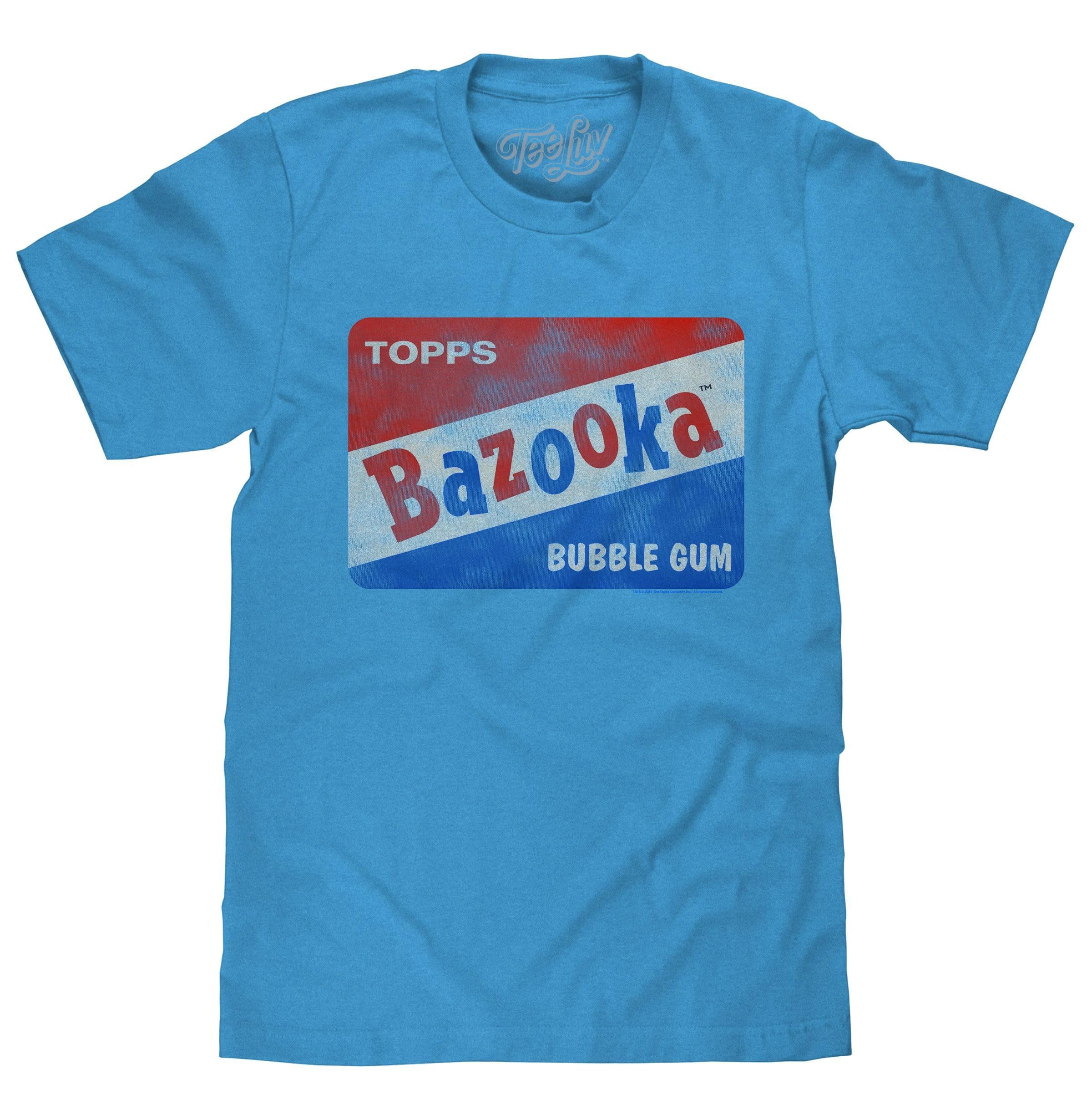 Men's Bazooka Bubble Gum T-Shirt - Vintage Topps Candy Logo Shirt
